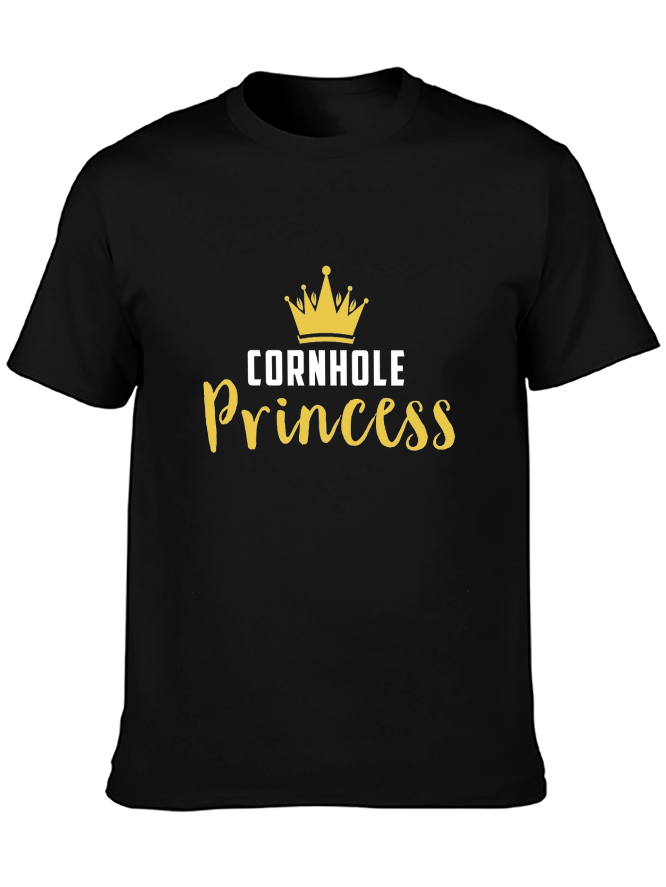 Cornhole Princess Black T-Shirt