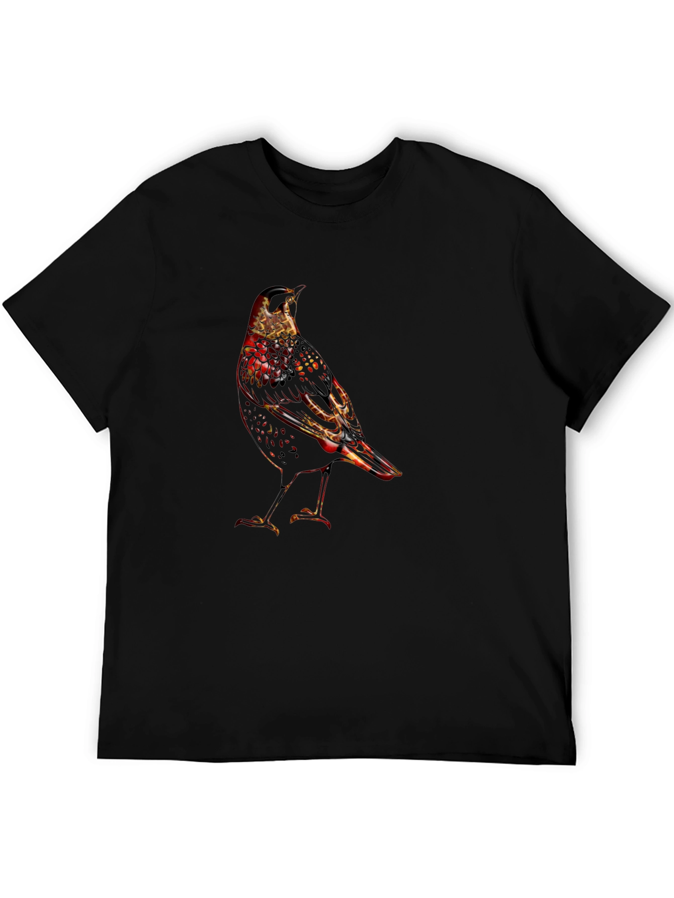 Bird Graphic Black T-Shirt