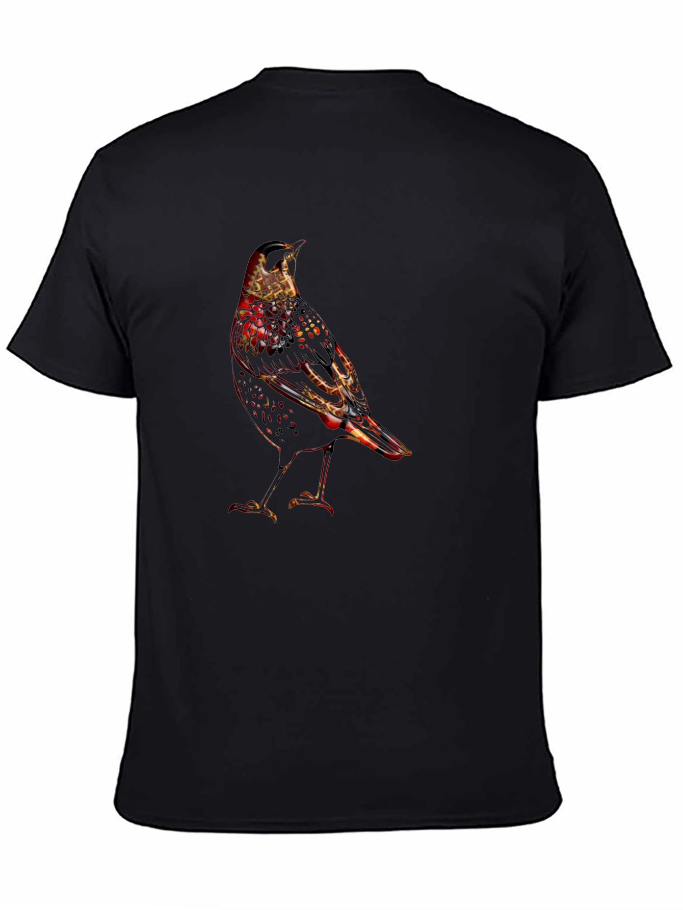 Bird Graphic Black T-Shirt