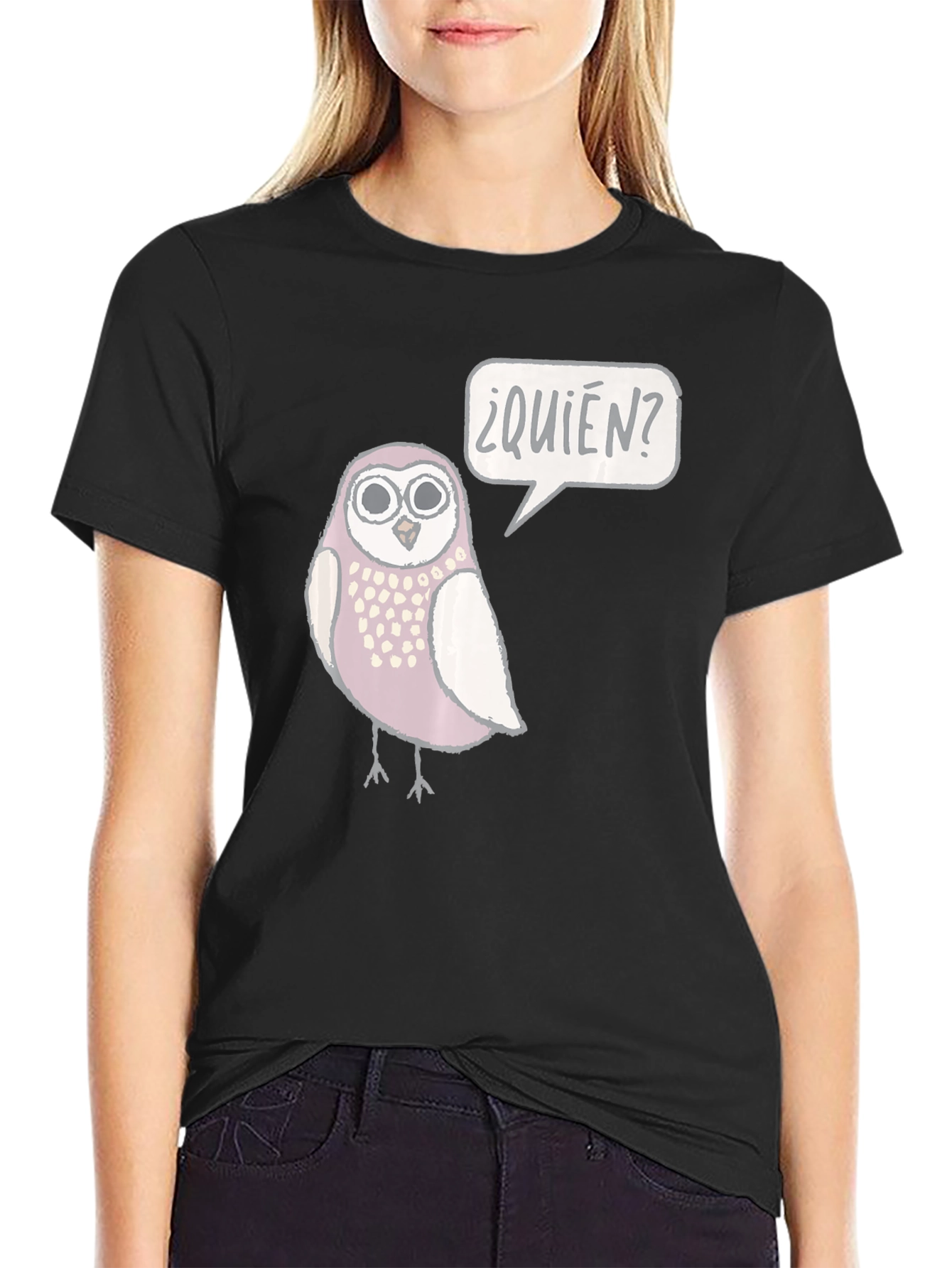 Funny Owl T-Shirt - Who?
