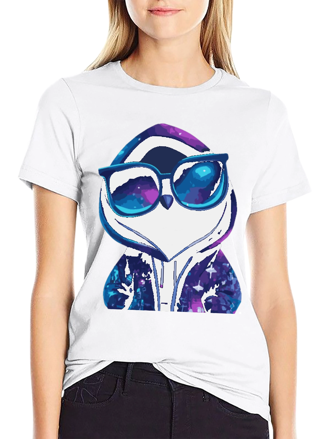 Cool Penguin Galaxy Hoodie T-Shirt