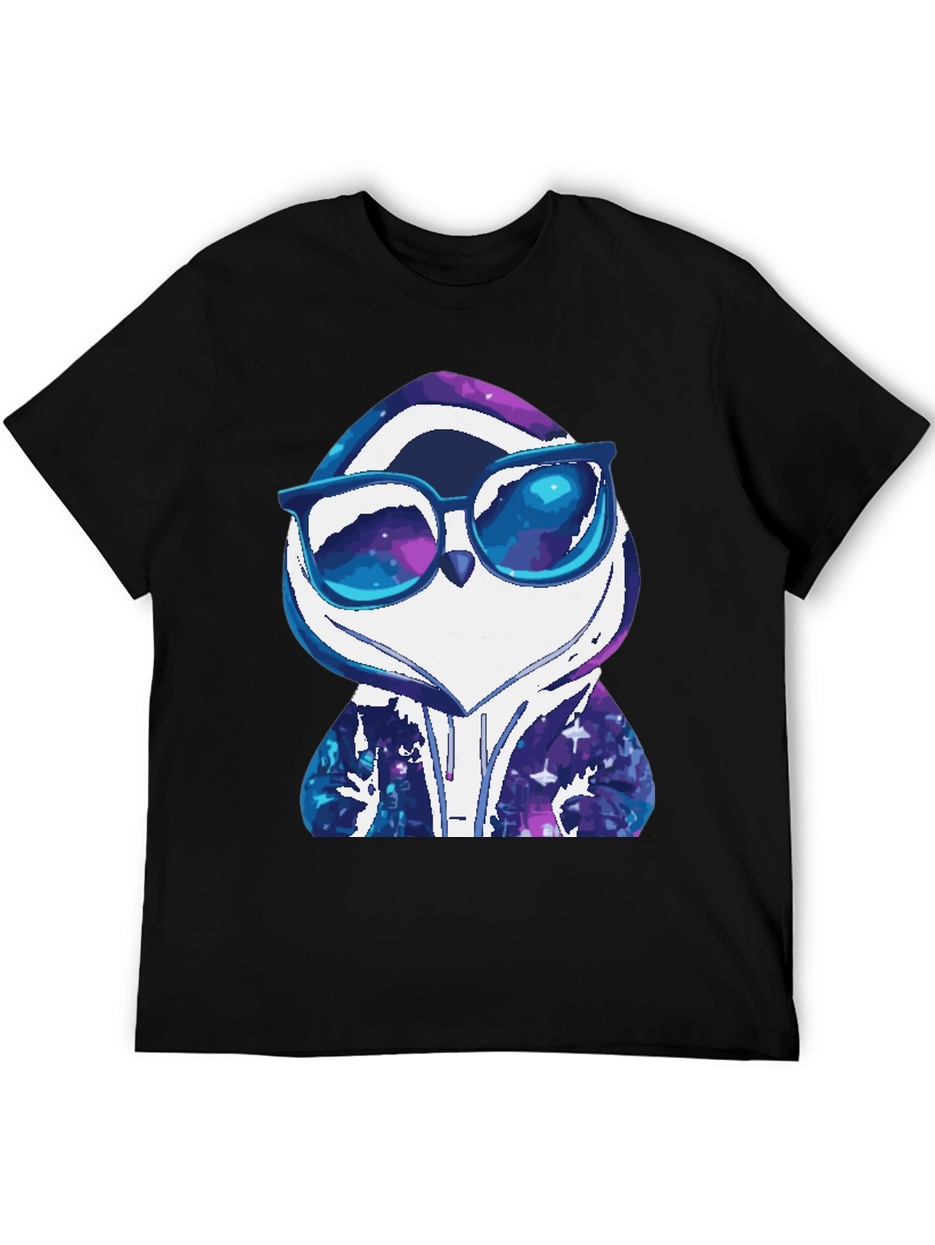 Cool Penguin Galaxy Hoodie T-Shirt