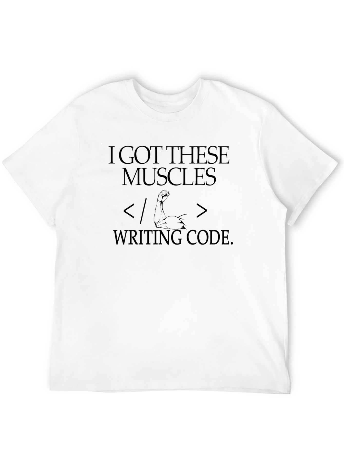 Coding Muscles T-Shirt - Programmer Humor Tee
