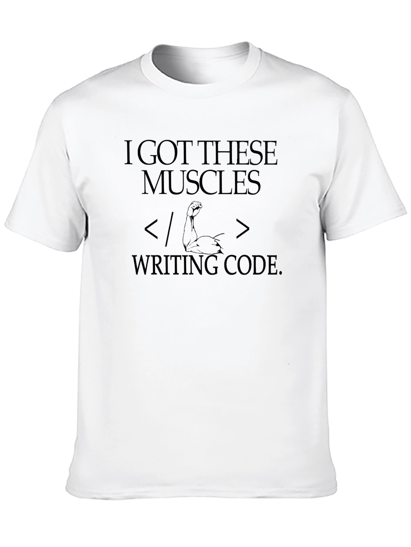 Coding Muscles T-Shirt - Programmer Humor Tee