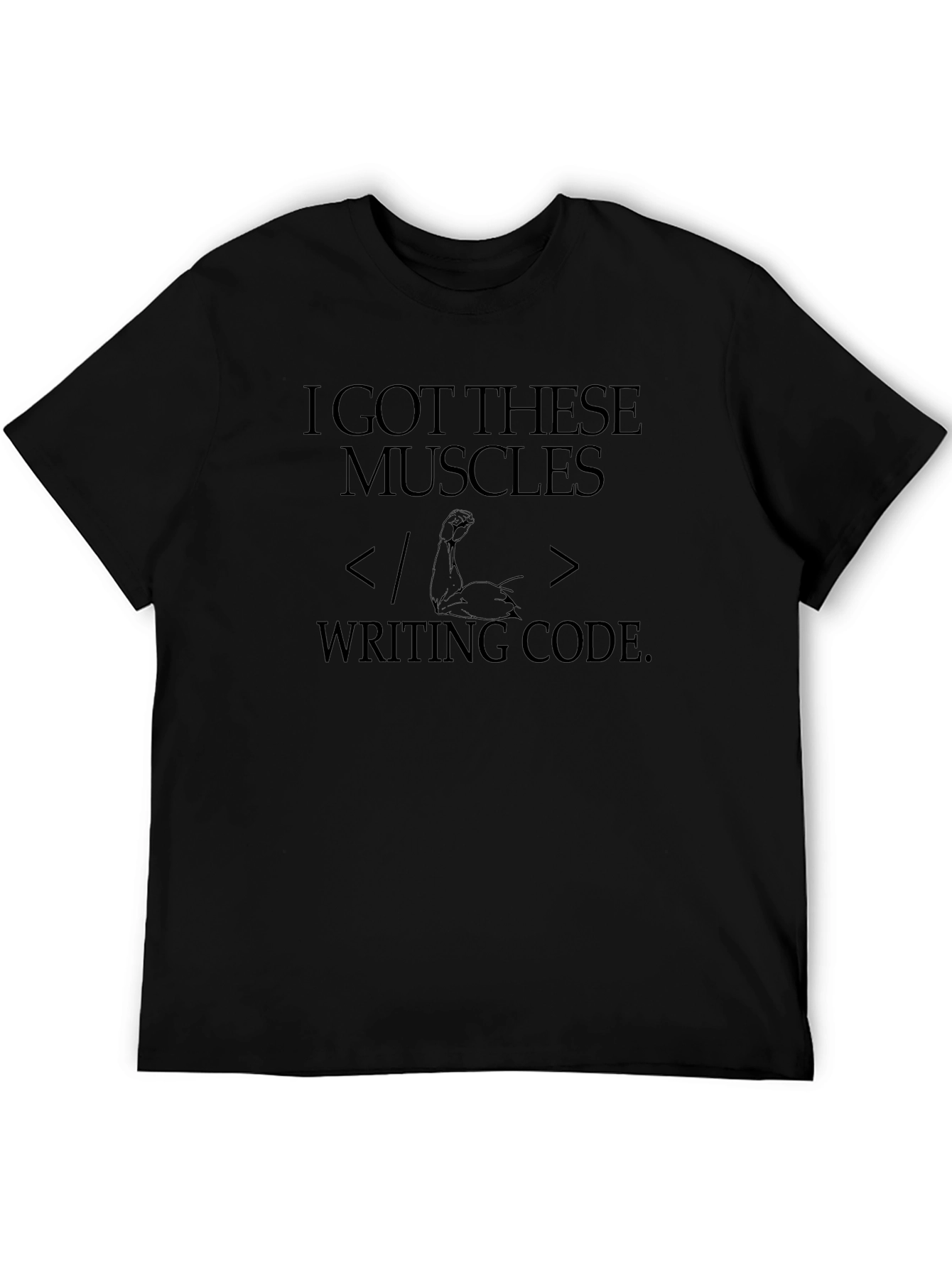 Coding Muscles T-Shirt - Programmer Humor Tee
