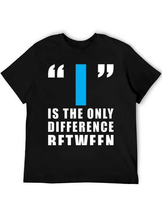 Difference T-Shirt - Mens Black Graphic Tee