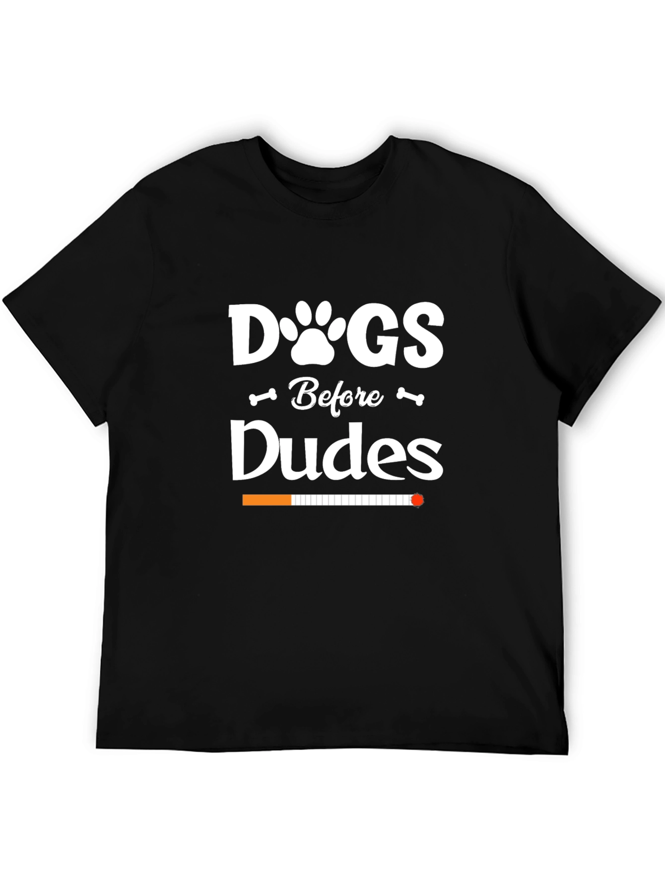 Dogs Before Dudes Black Graphic T-Shirt