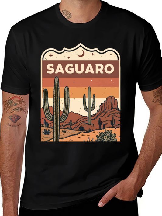Saguaro Desert T-Shirt - Vintage Style Graphic Tee