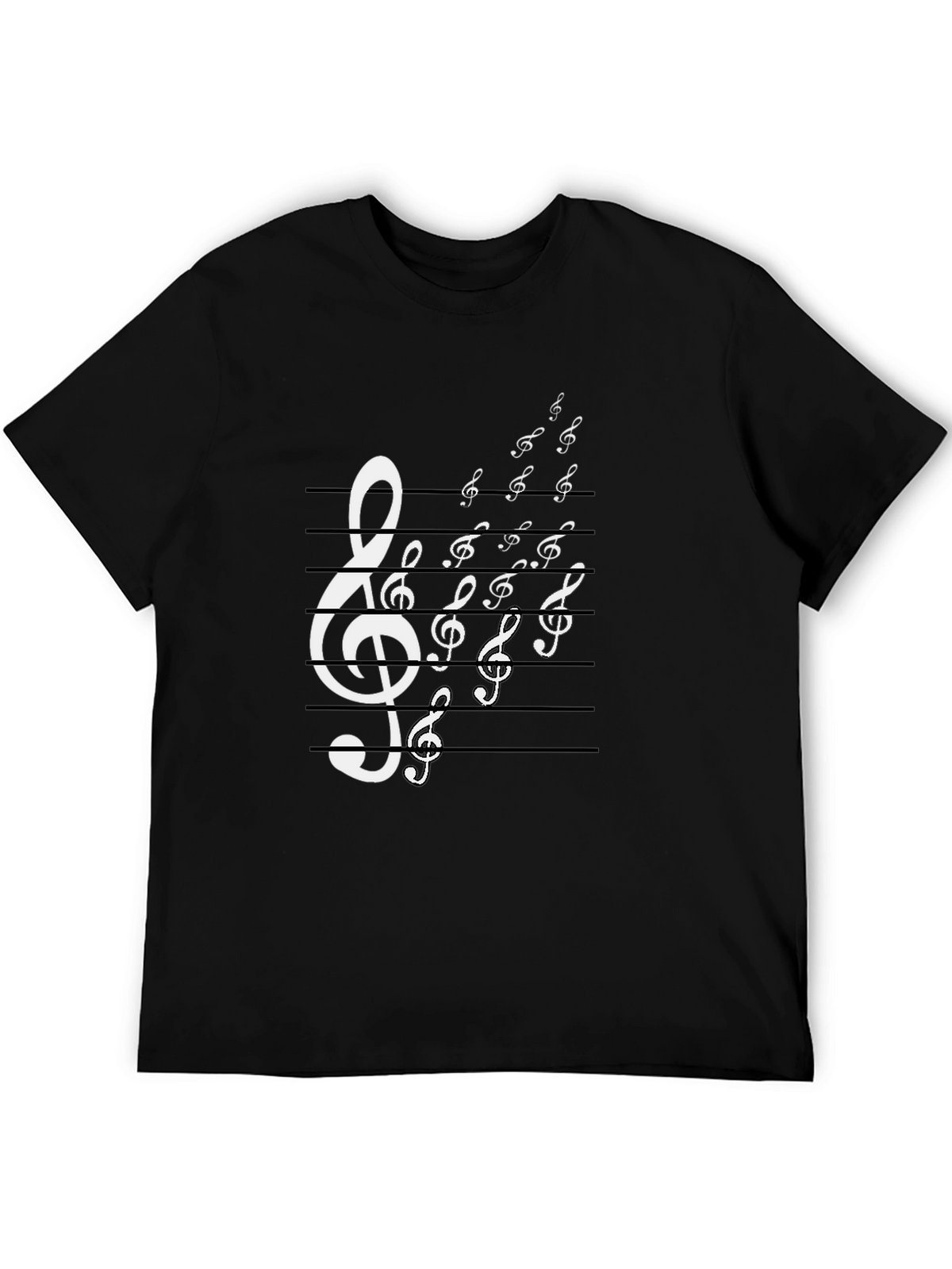 Musical Note Treble Clef Graphic T-Shirt