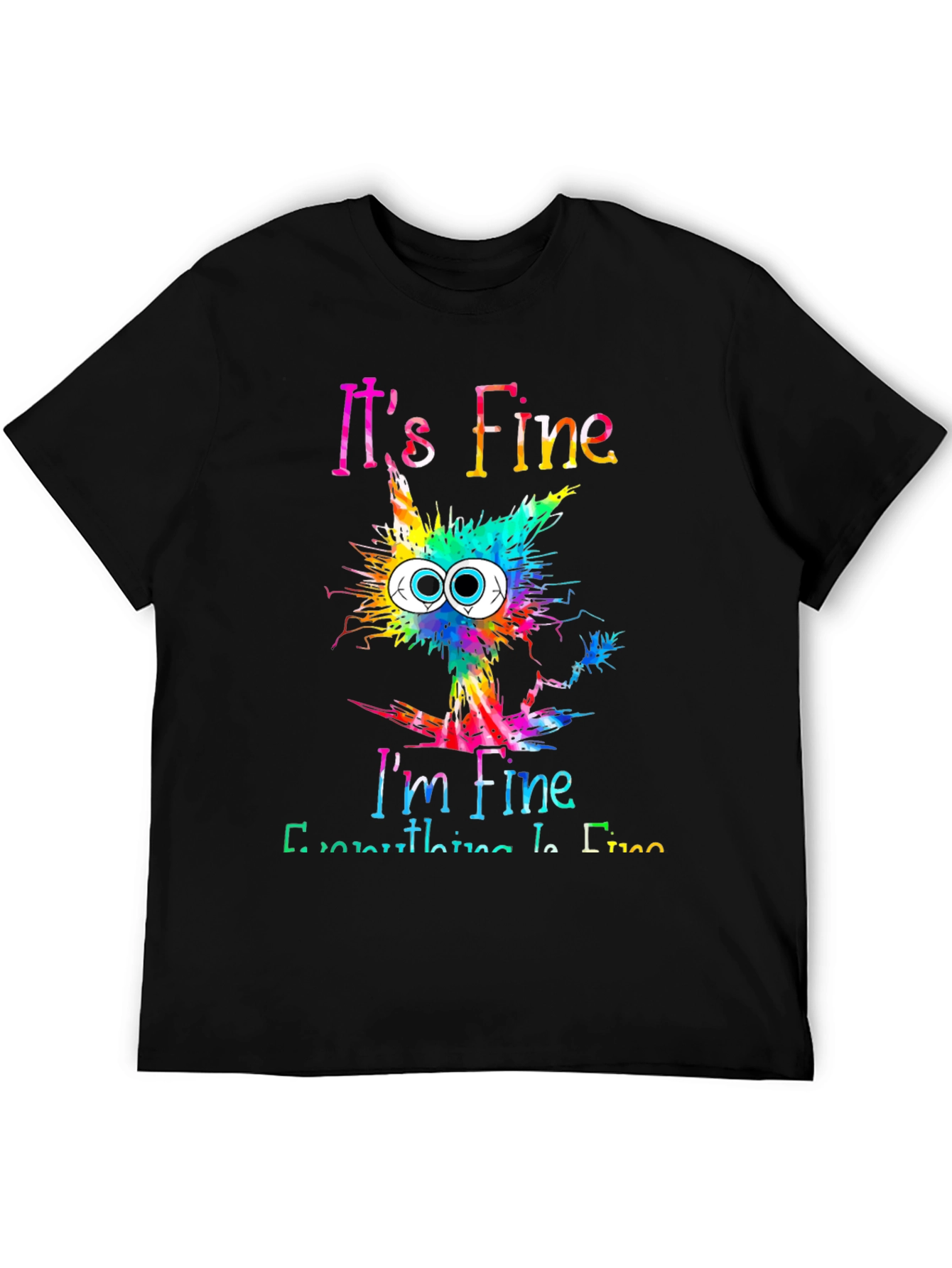 Its Fine Im Fine Cat Graphic Tee