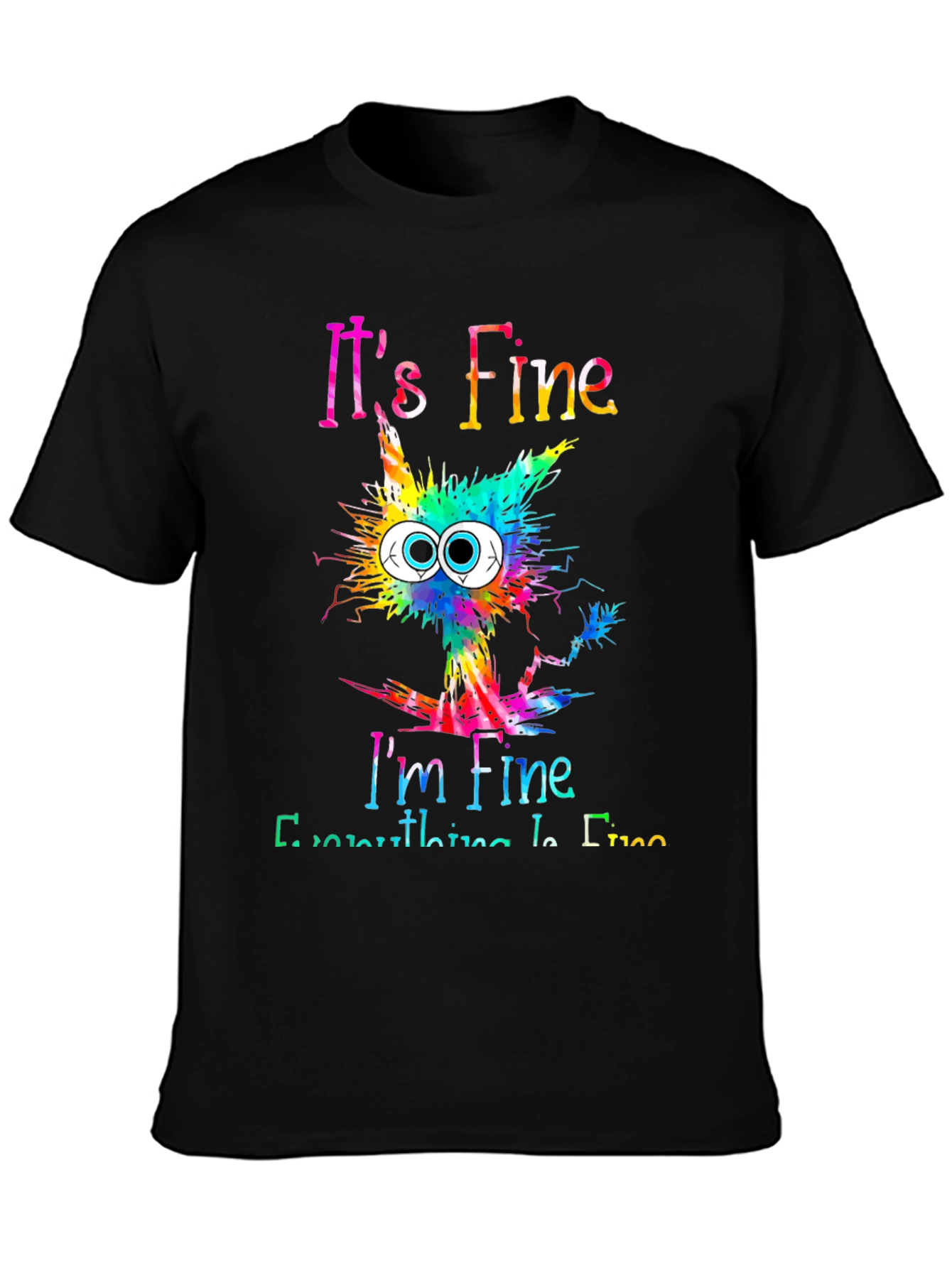 Its Fine Im Fine Cat Graphic Tee