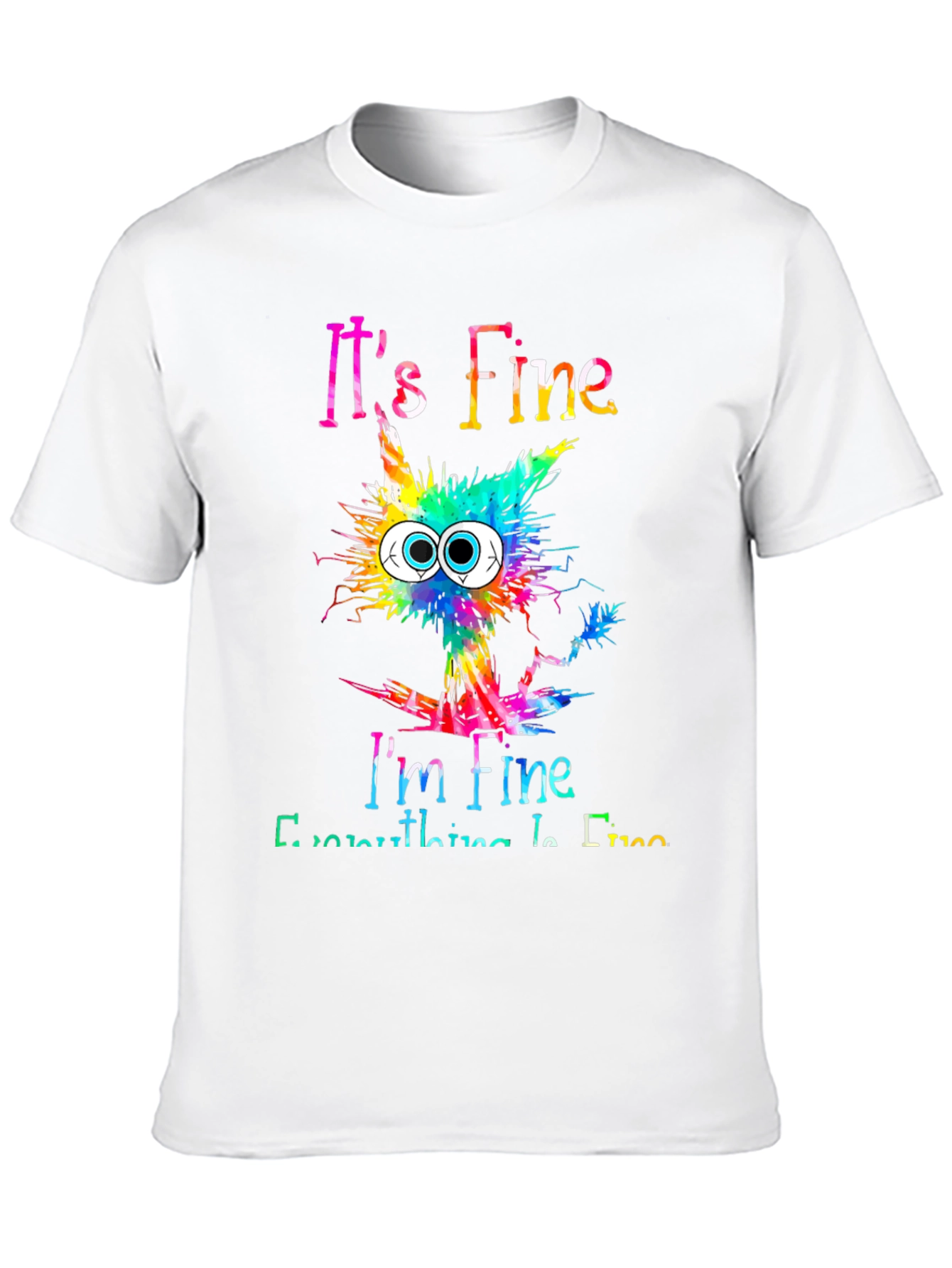 Its Fine Im Fine Cat Graphic Tee