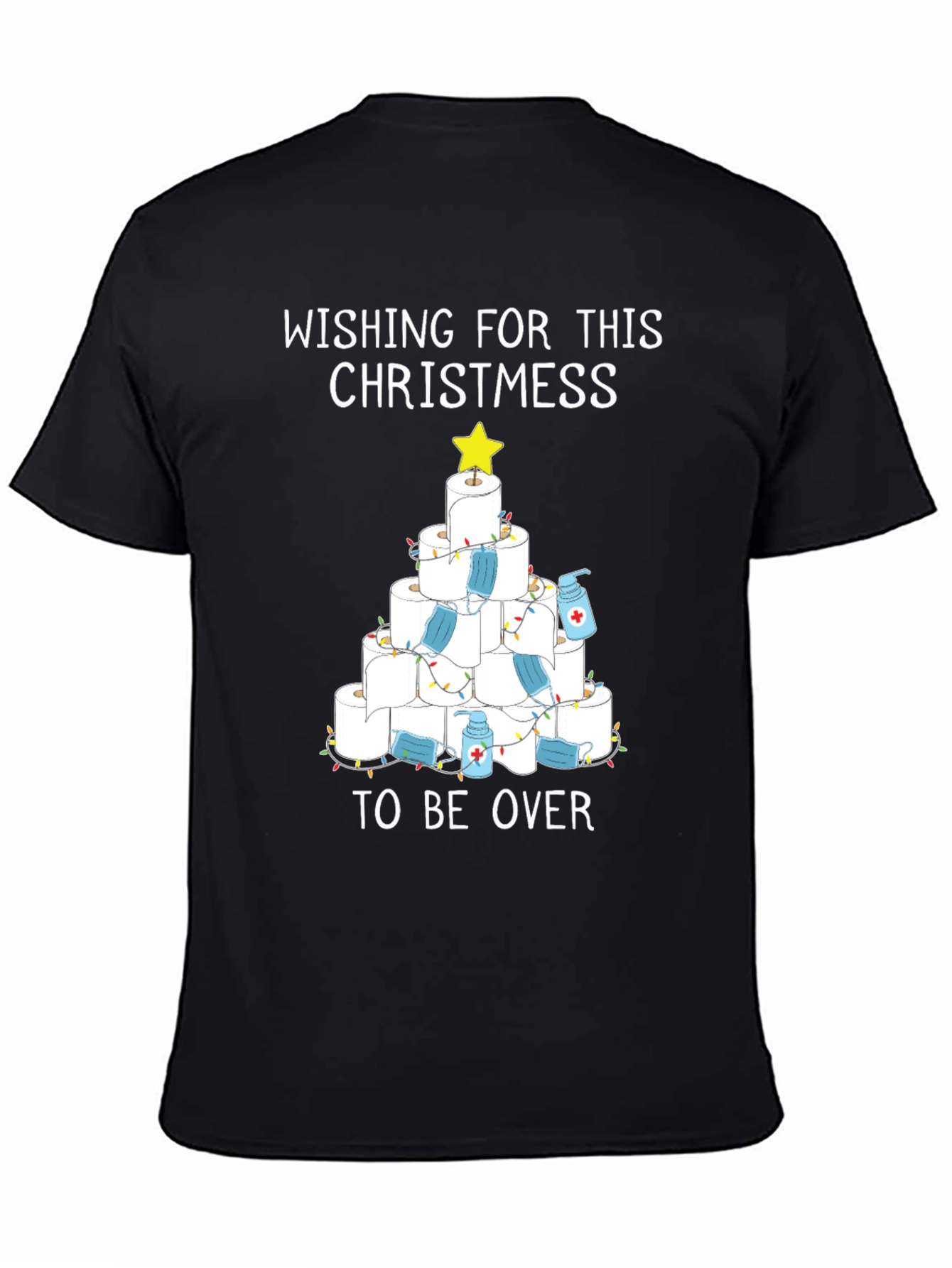Humorous Toilet Paper Christmas Tree T-Shirt