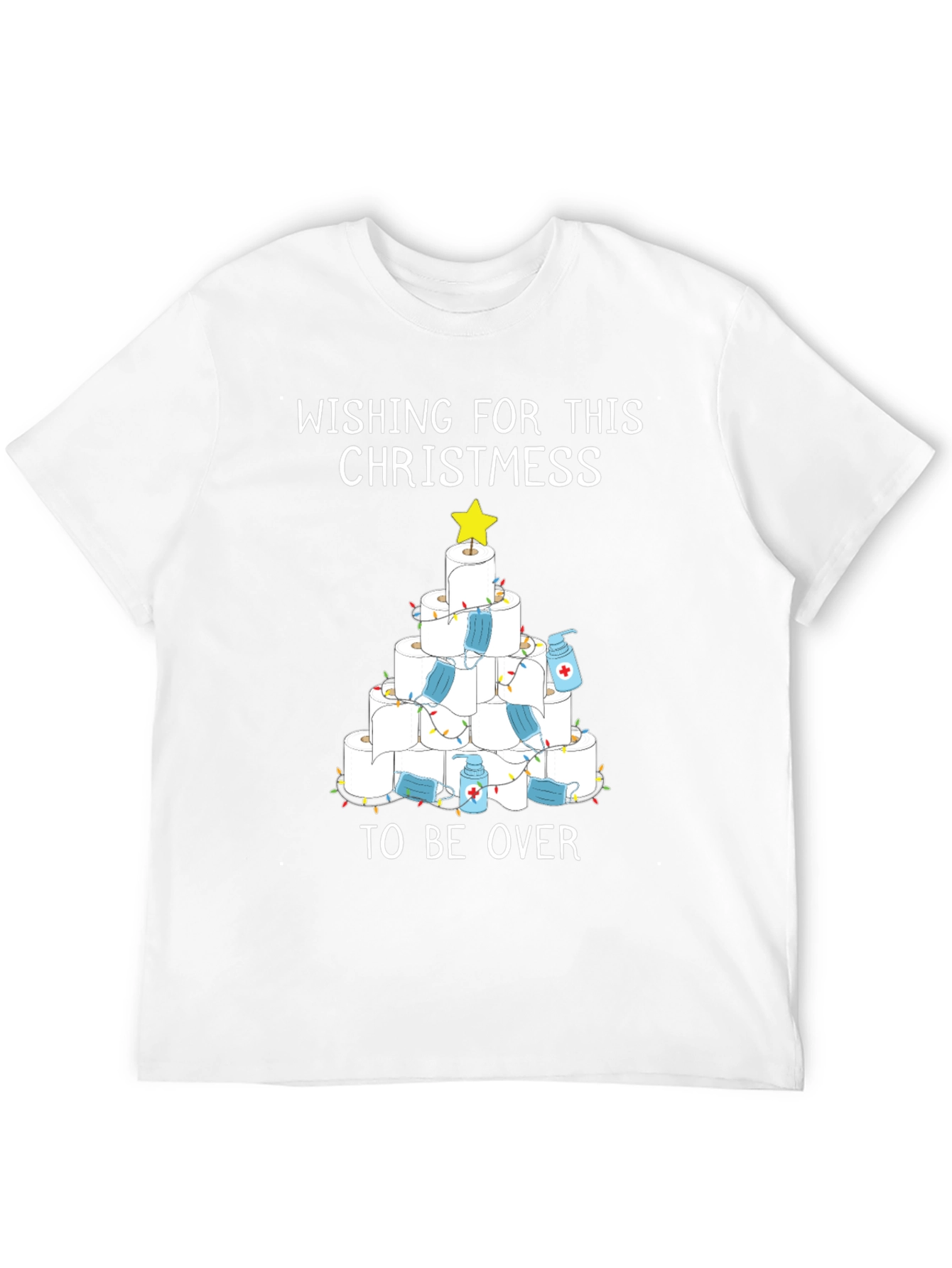 Humorous Toilet Paper Christmas Tree T-Shirt