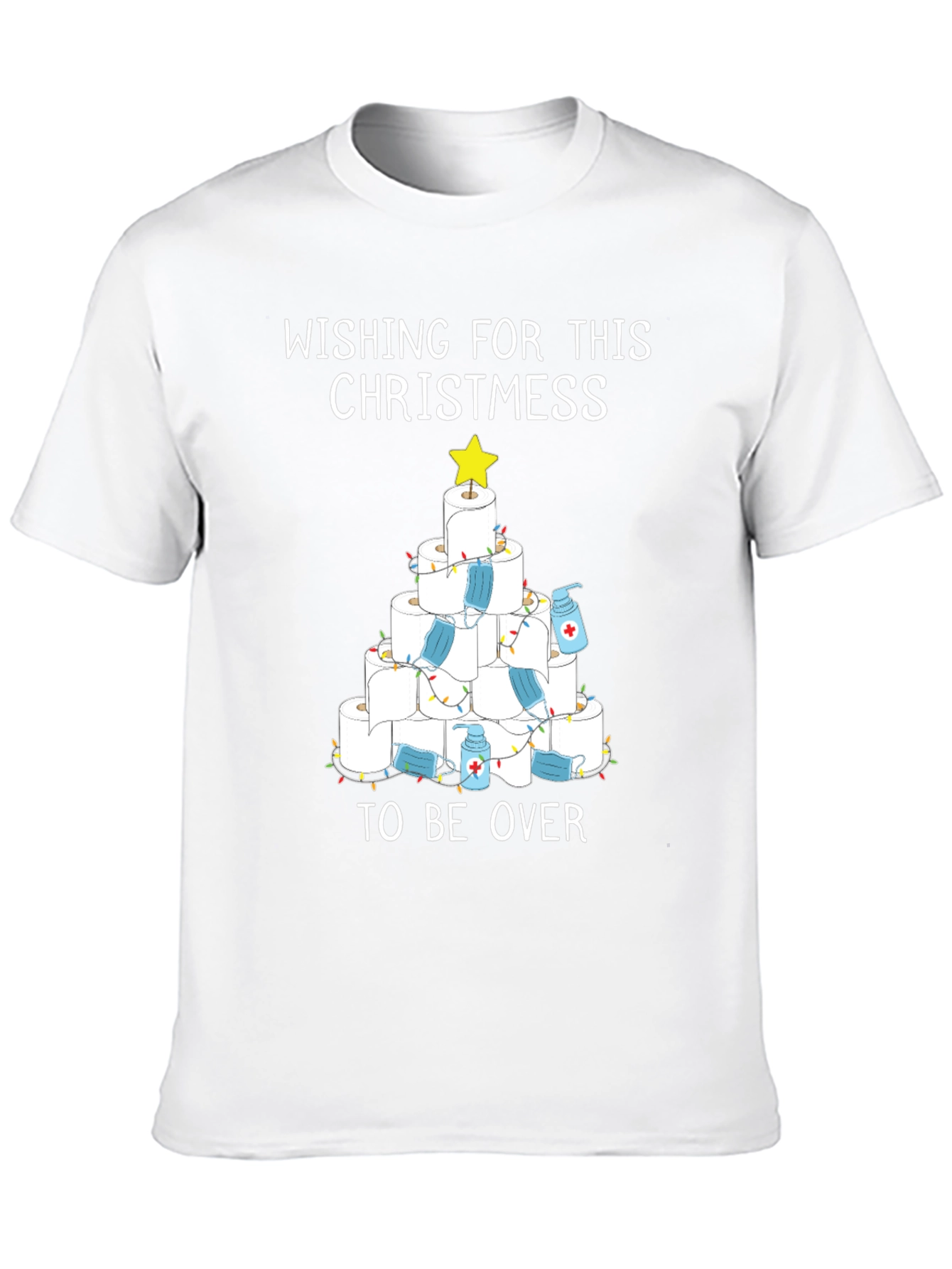 Humorous Toilet Paper Christmas Tree T-Shirt