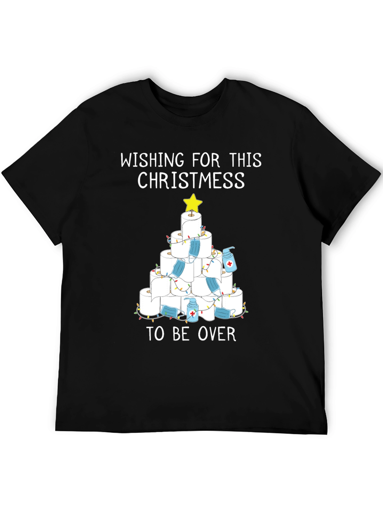 Humorous Toilet Paper Christmas Tree T-Shirt