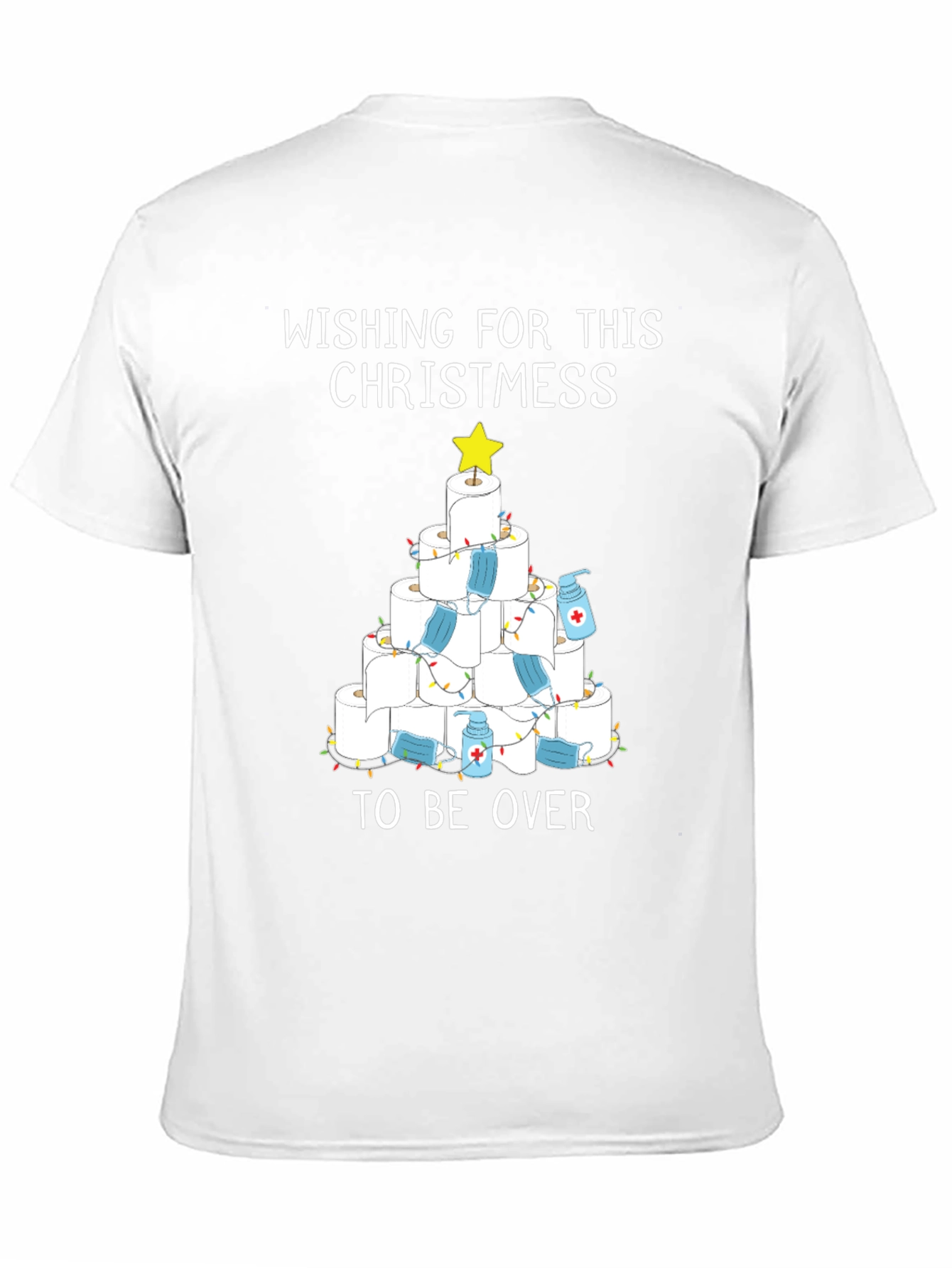 Humorous Toilet Paper Christmas Tree T-Shirt