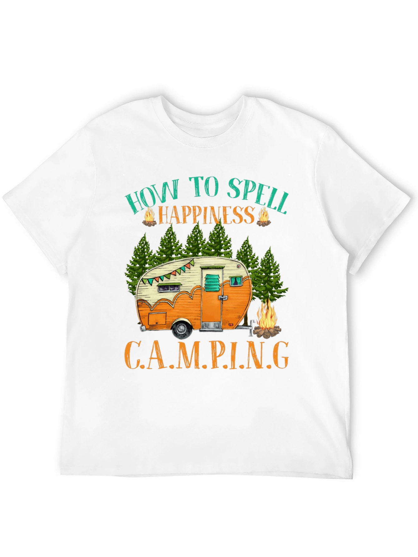 Camping Happiness Graphic T-Shirt