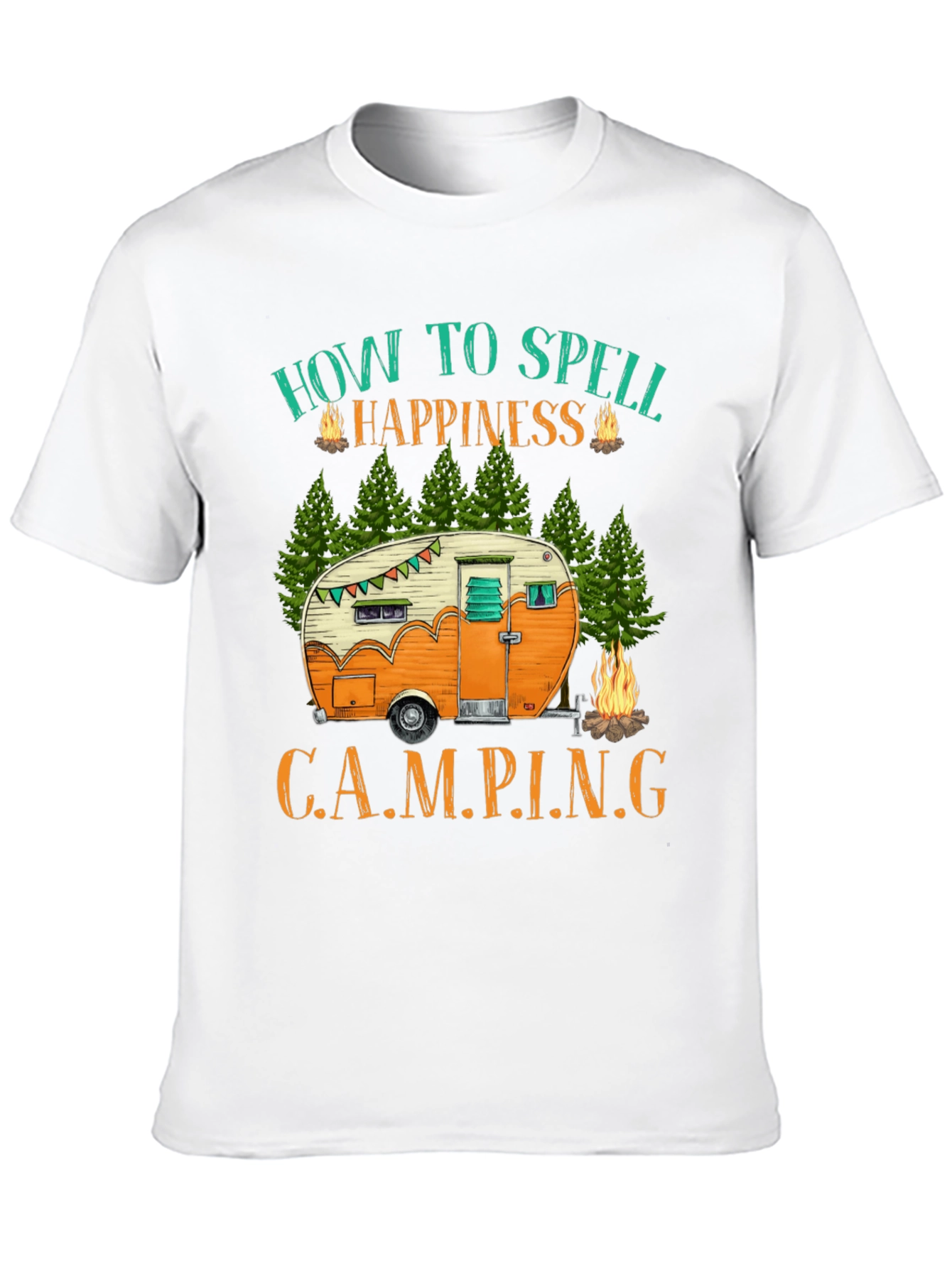 Camping Happiness Graphic T-Shirt