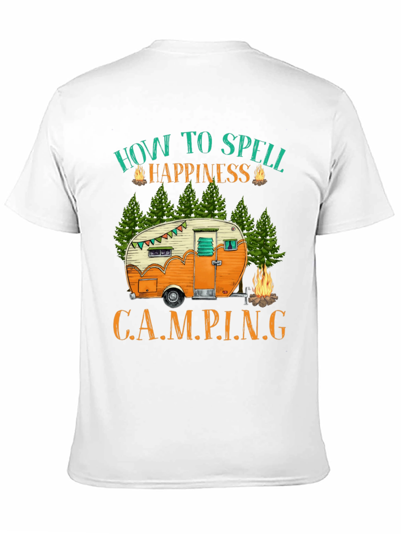 Camping Happiness Graphic T-Shirt