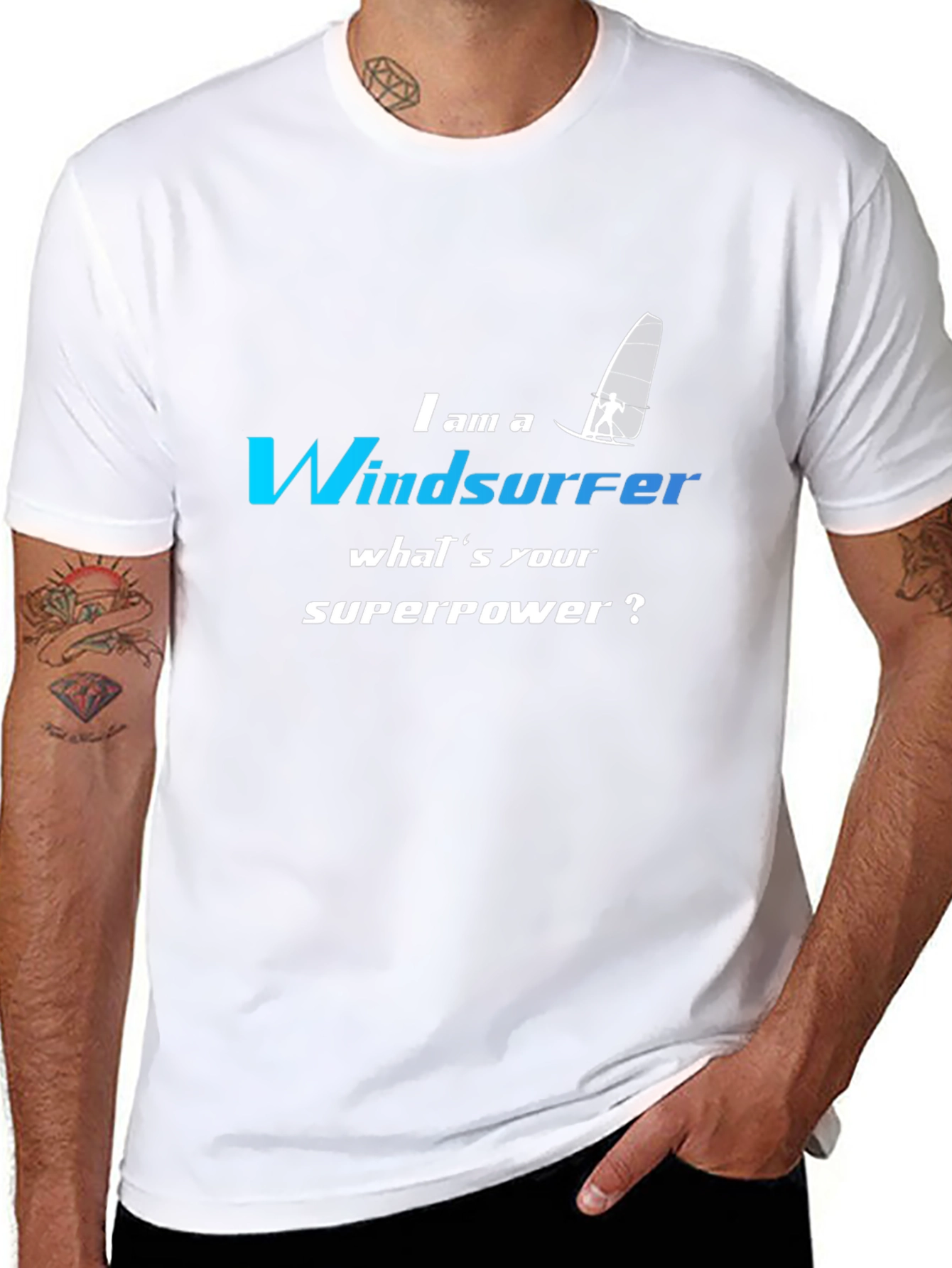 Windsurfer Superpower T-Shirt - Funny Sport Tee