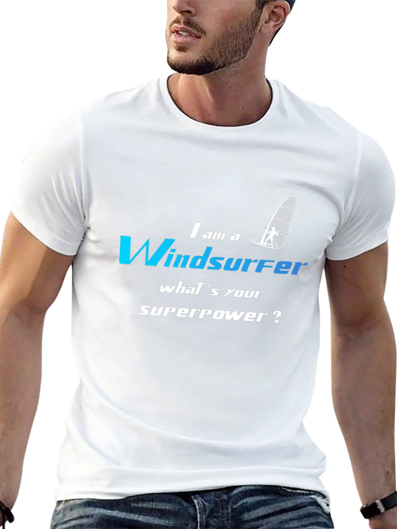 Windsurfer Superpower T-Shirt - Funny Sport Tee