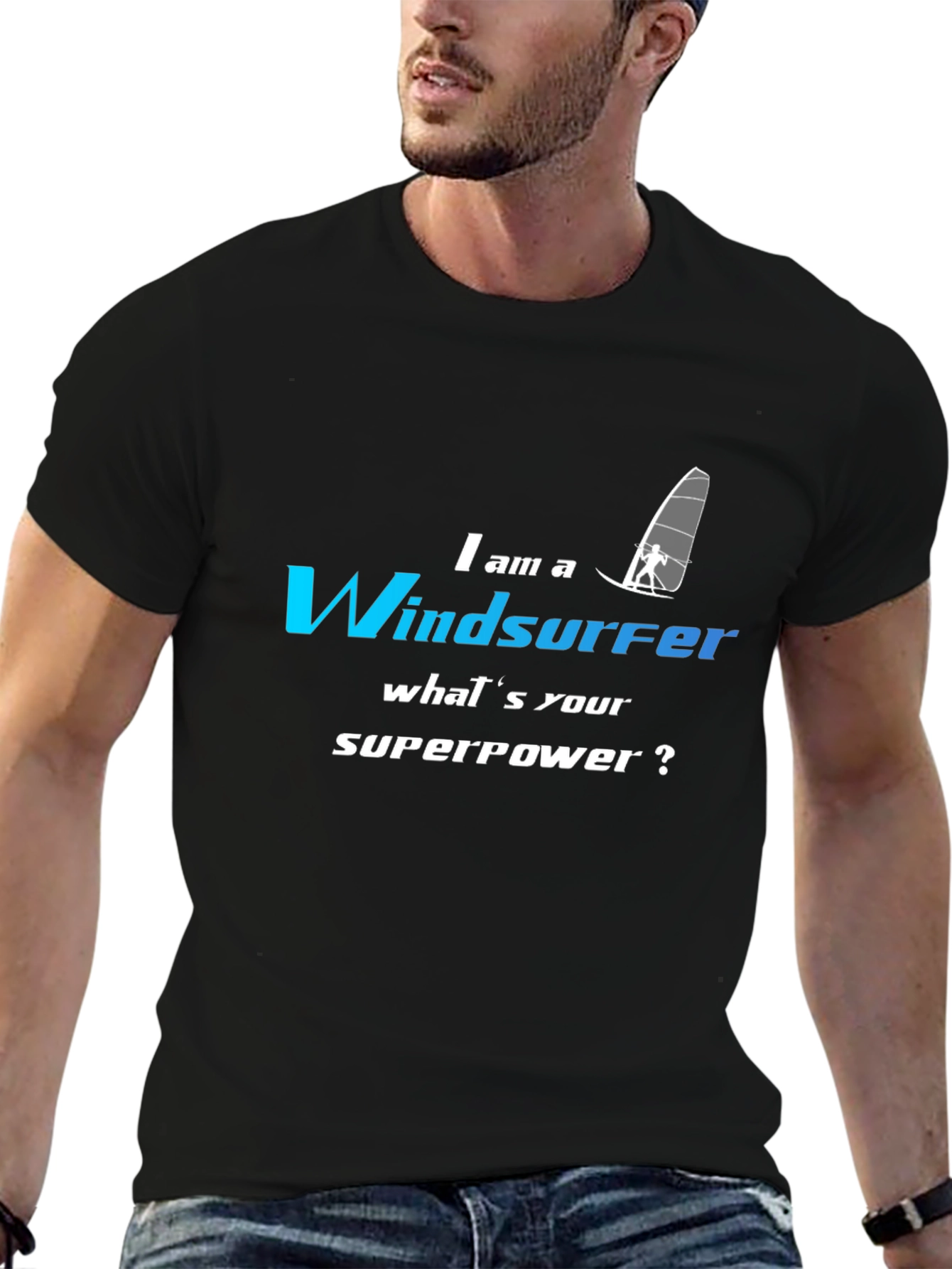 Windsurfer Superpower T-Shirt - Funny Sport Tee