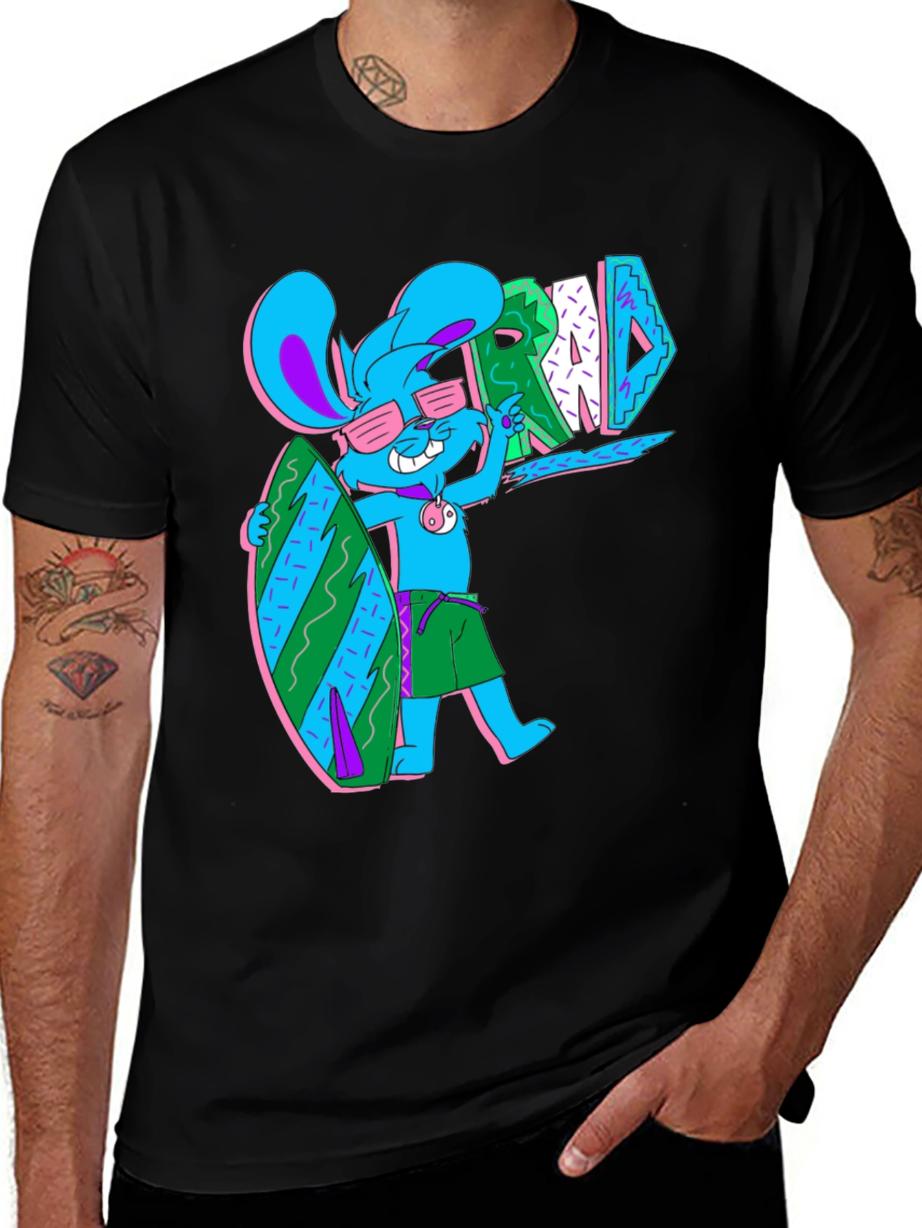 Surf Bunny T-Shirt - Rad Summer Vibes