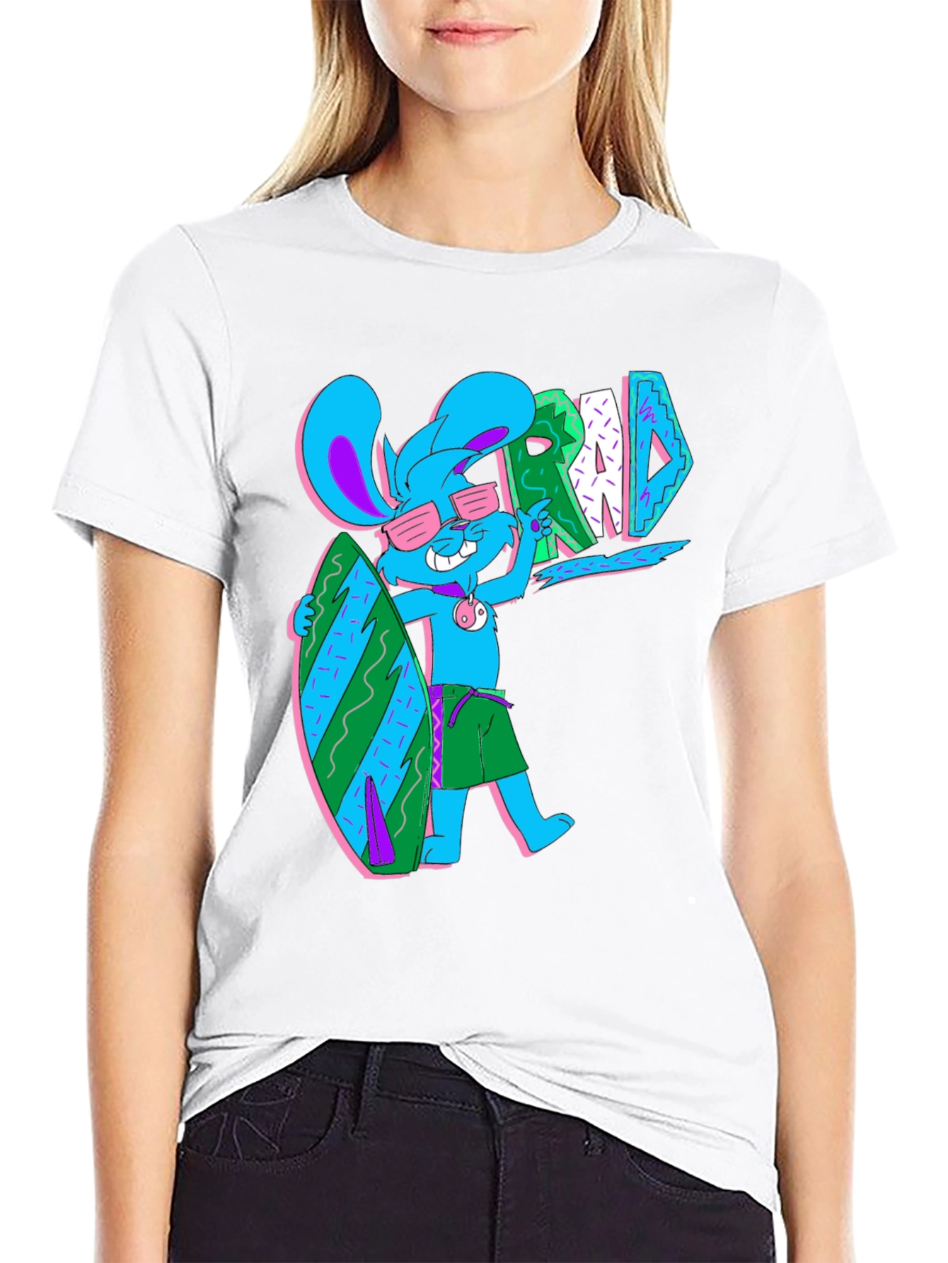 Surf Bunny T-Shirt - Rad Summer Vibes