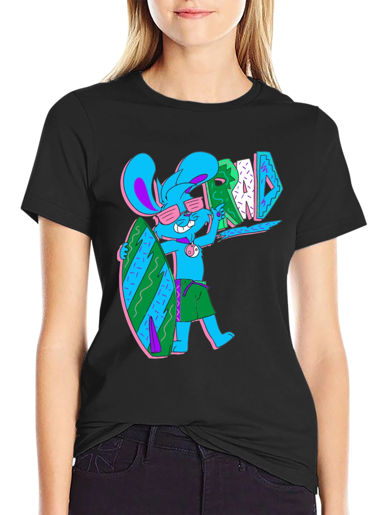 Surf Bunny T-Shirt - Rad Summer Vibes