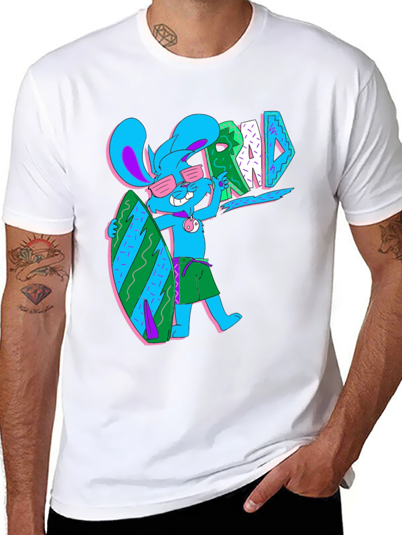 Surf Bunny T-Shirt - Rad Summer Vibes