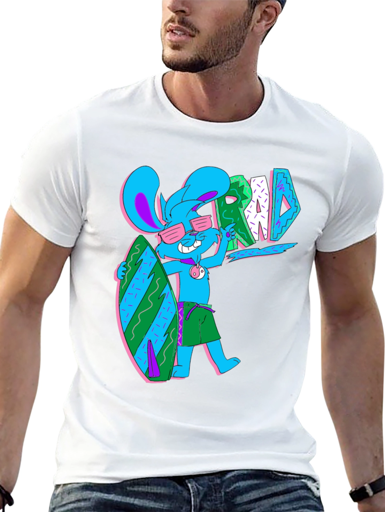 Surf Bunny T-Shirt - Rad Summer Vibes