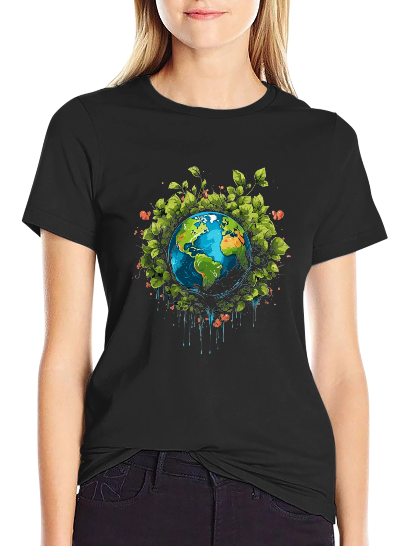 Earth Day Graphic Tee - Black
