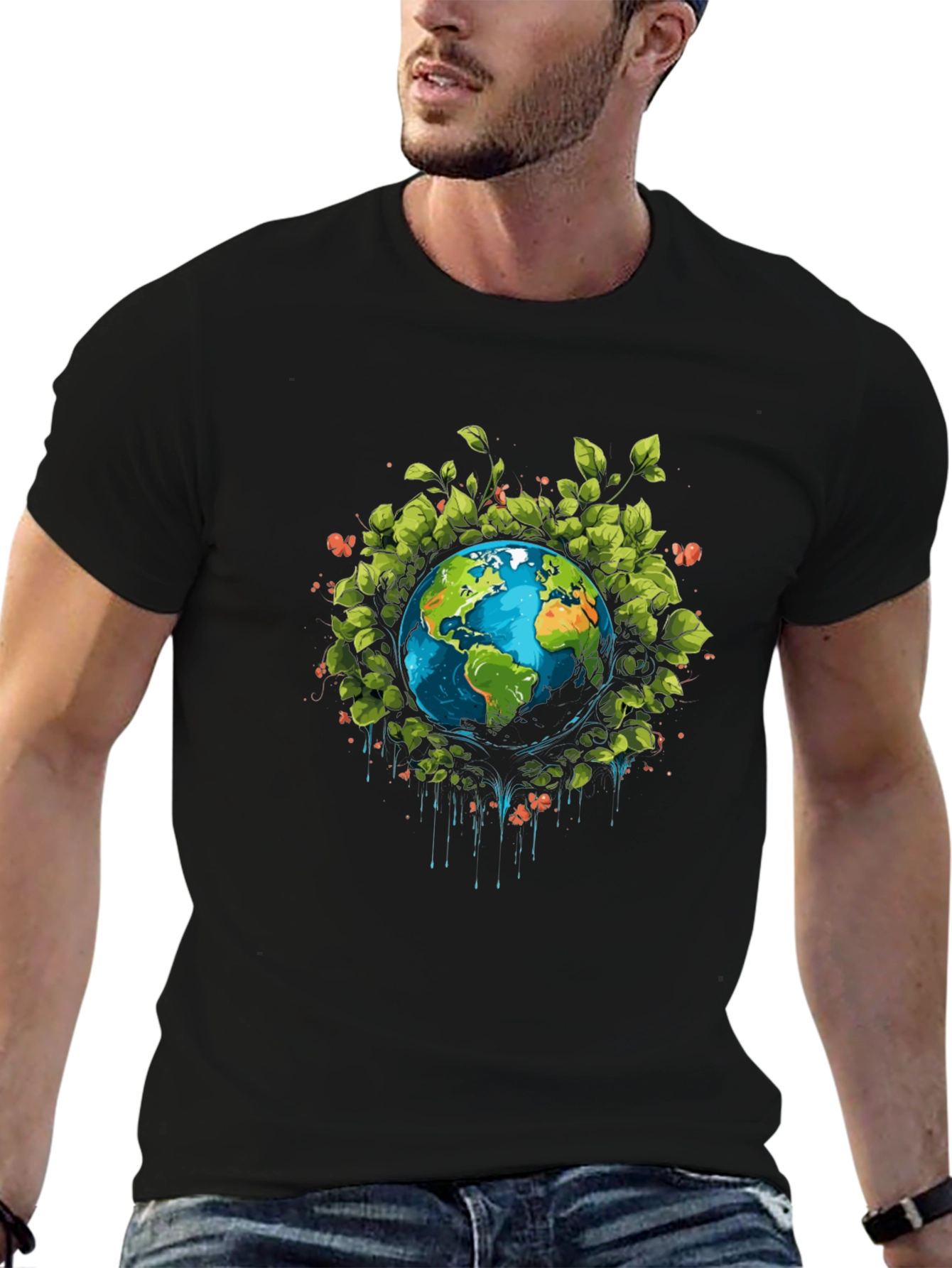 Earth Day Graphic Tee - Black