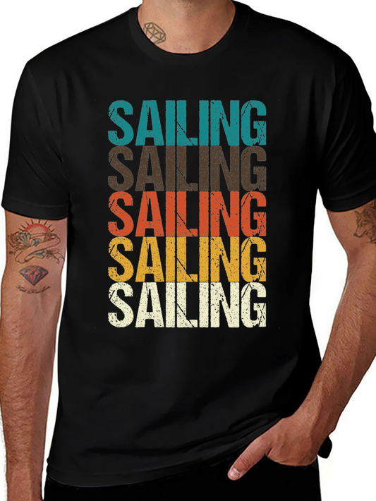 Retro Sailing T-Shirt - Vintage Style Graphic Tee