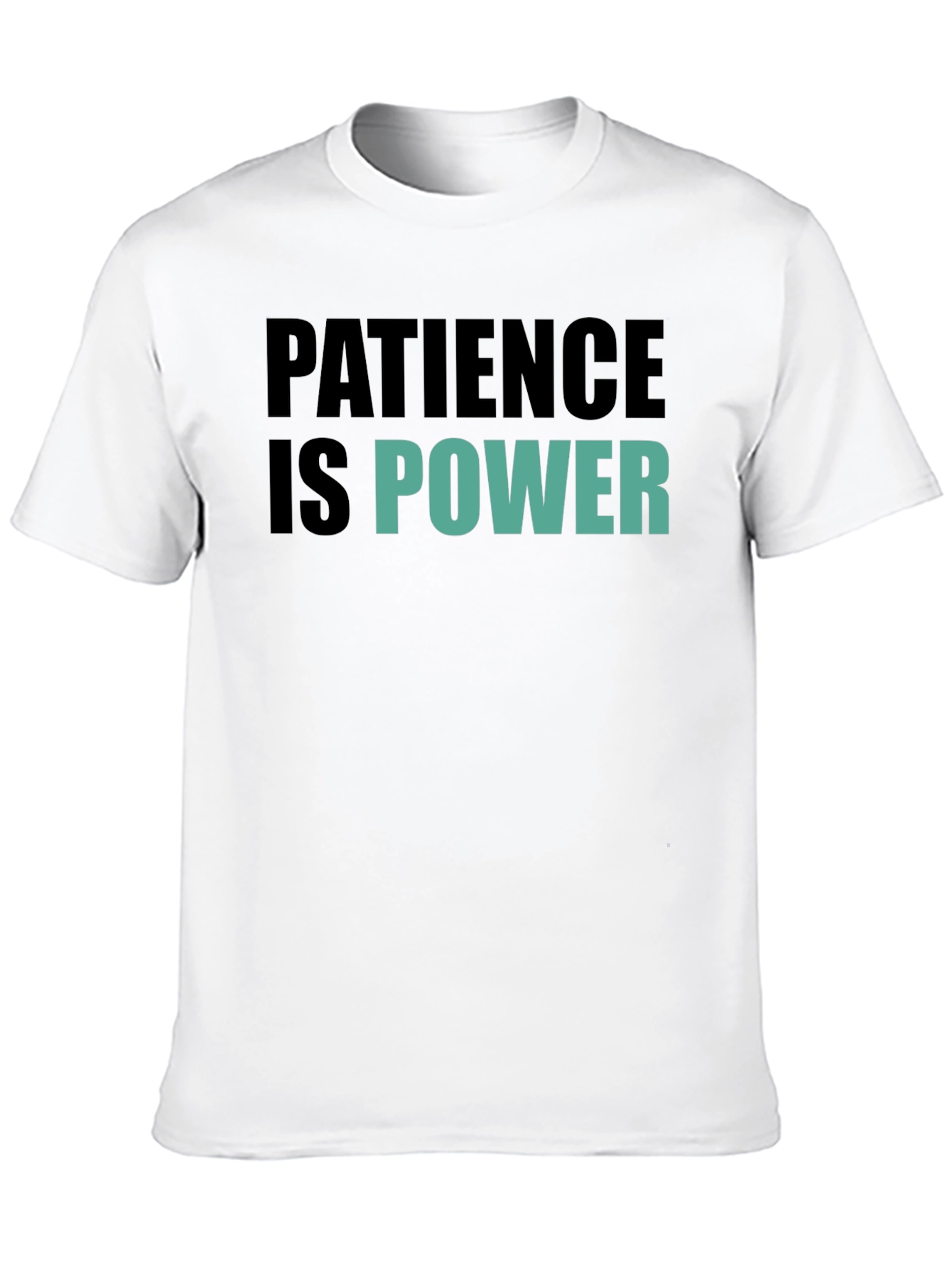 Patience is Power Graphic Tee - Motivational Black T-Shirt