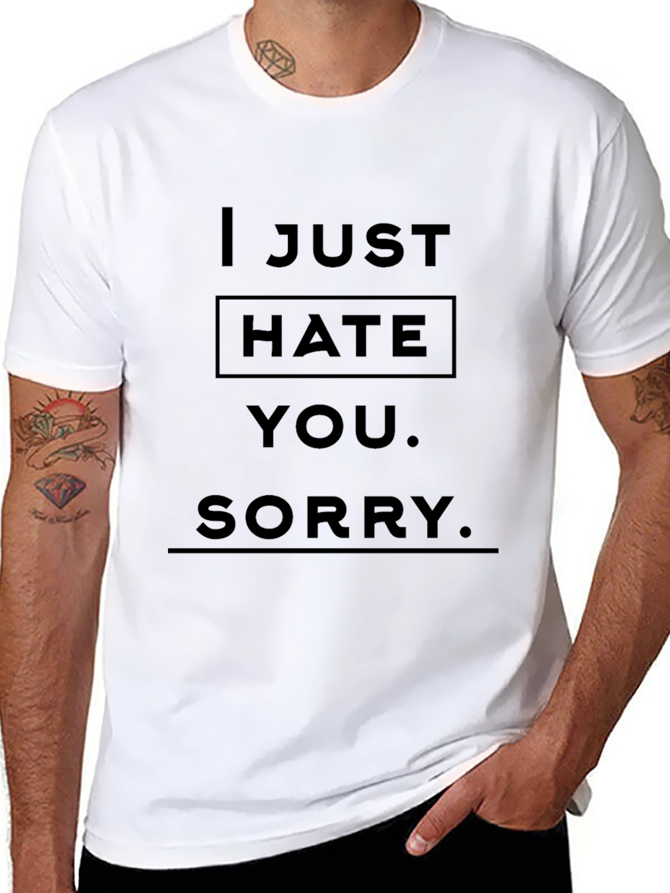 I Just Hate You Funny Graphic T-Shirt