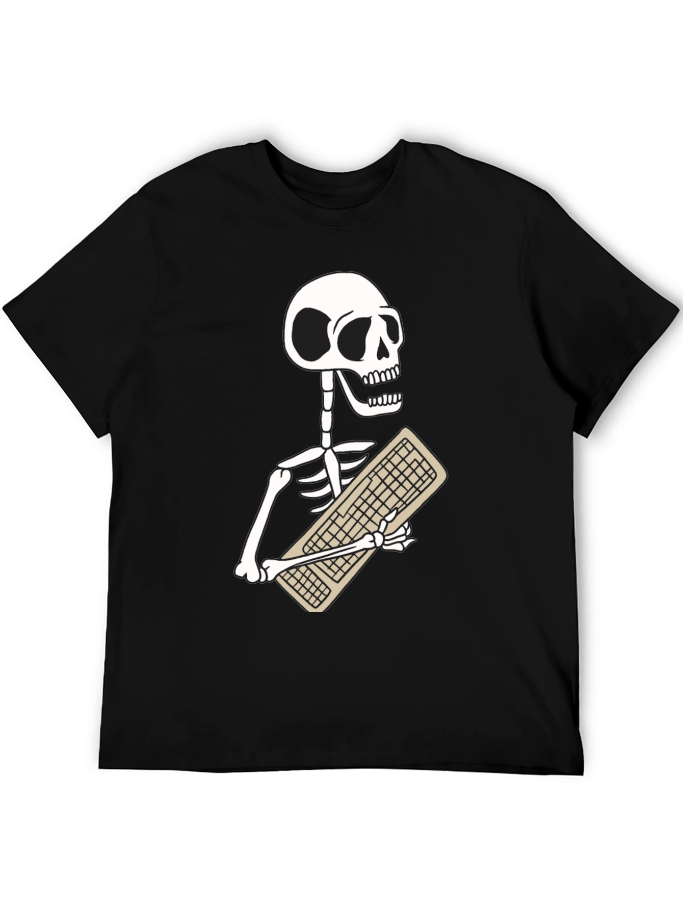 Skeleton Keyboard T-Shirt - Programmer Humor Tee