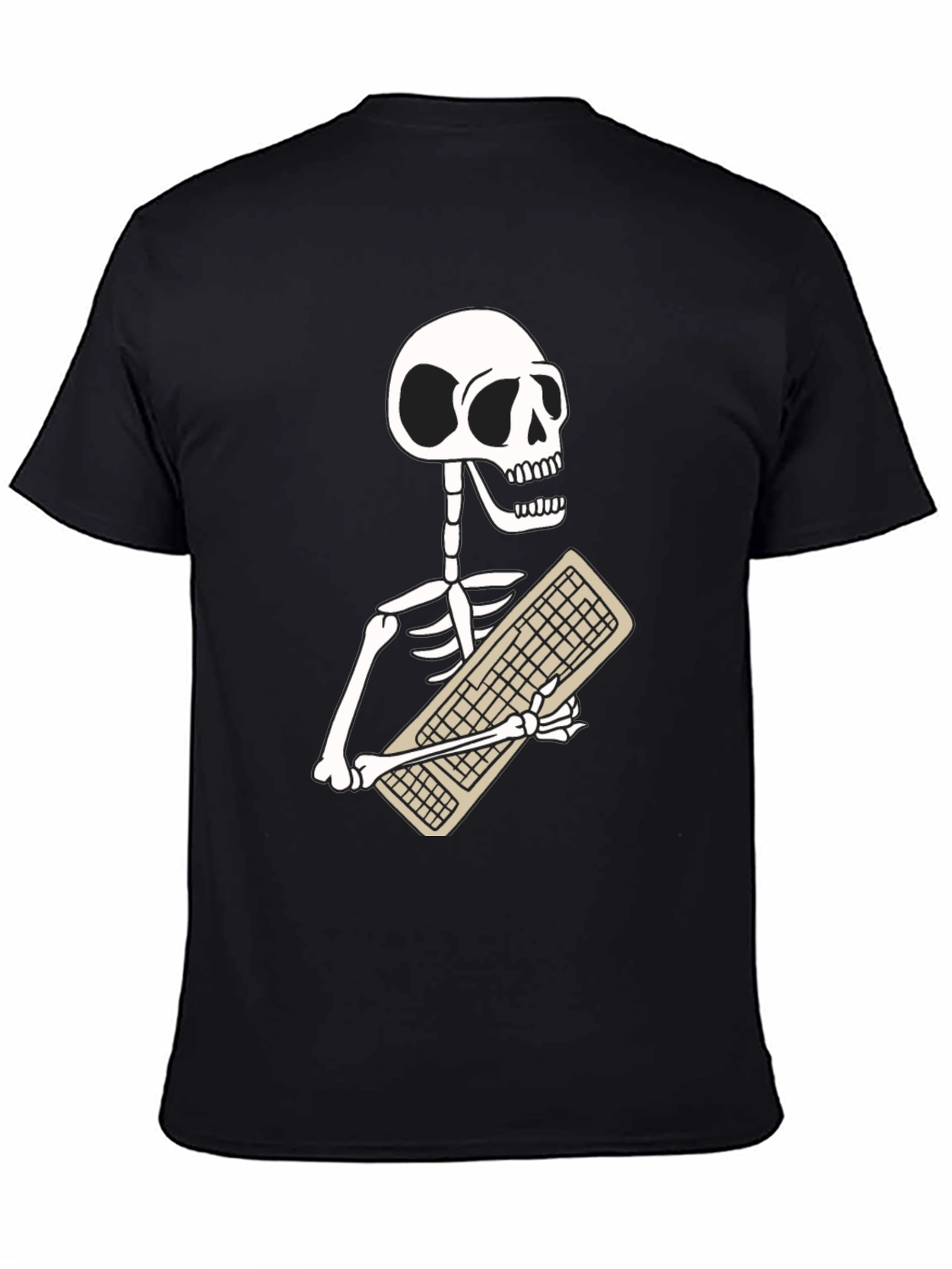 Skeleton Keyboard T-Shirt - Programmer Humor Tee
