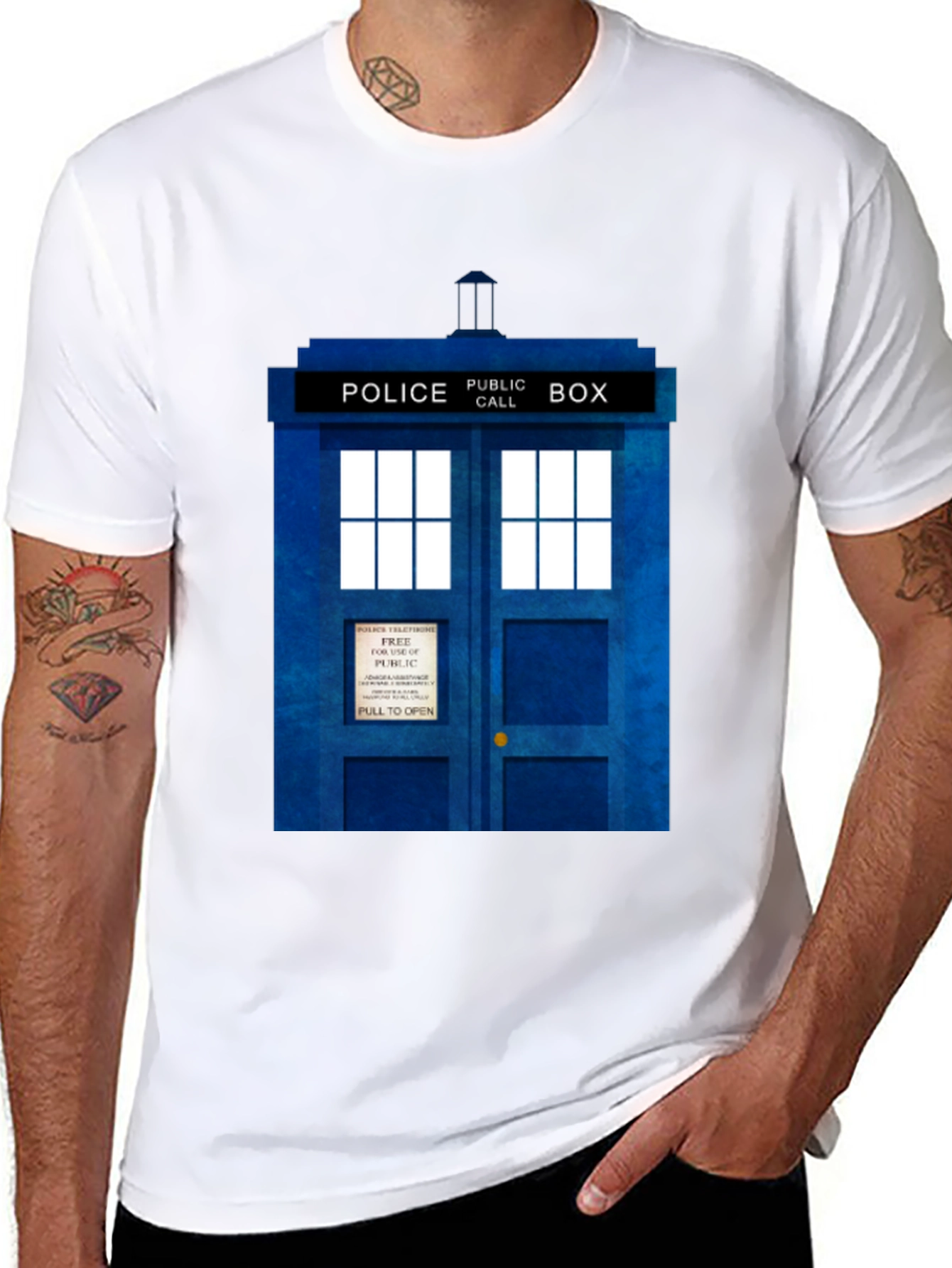 Doctor Who TARDIS Police Box Graphic Tee
