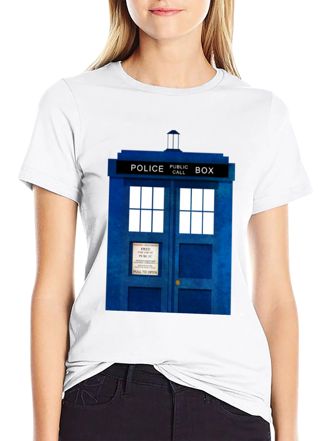 Doctor Who TARDIS Police Box Graphic Tee