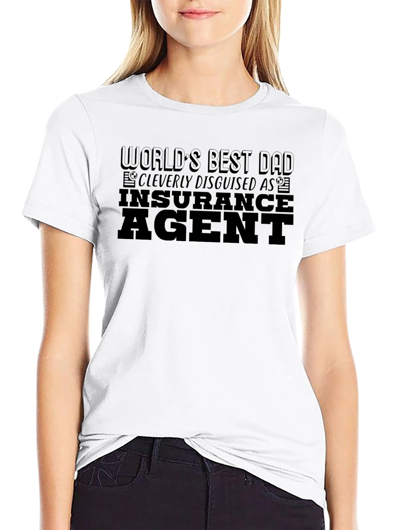 Worlds Best Dad Insurance Agent T-Shirt