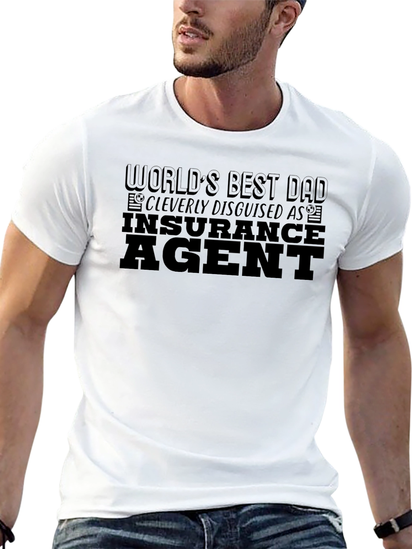 Worlds Best Dad Insurance Agent T-Shirt