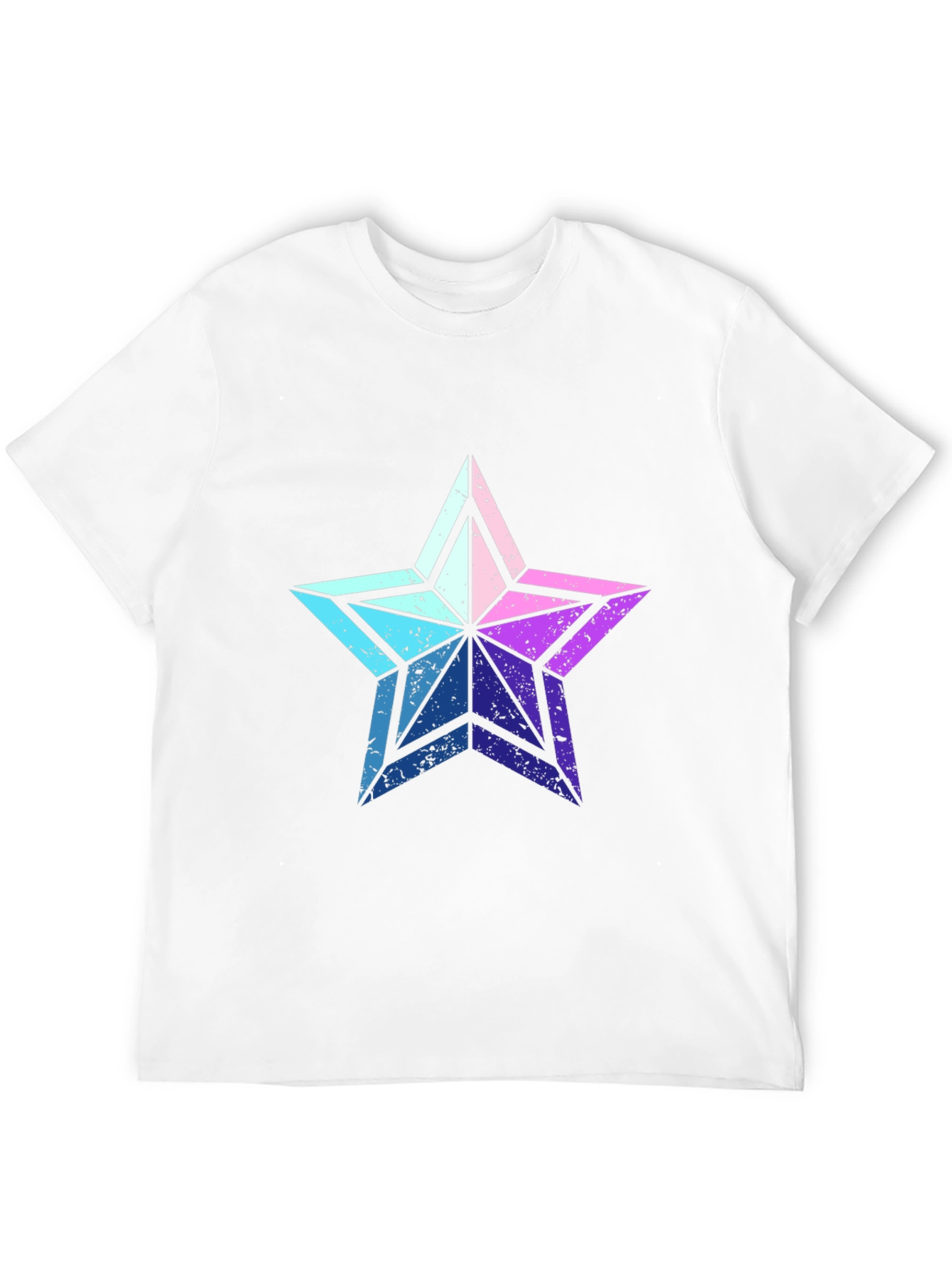 Retro Star Graphic Tee - Casual Black T-Shirt