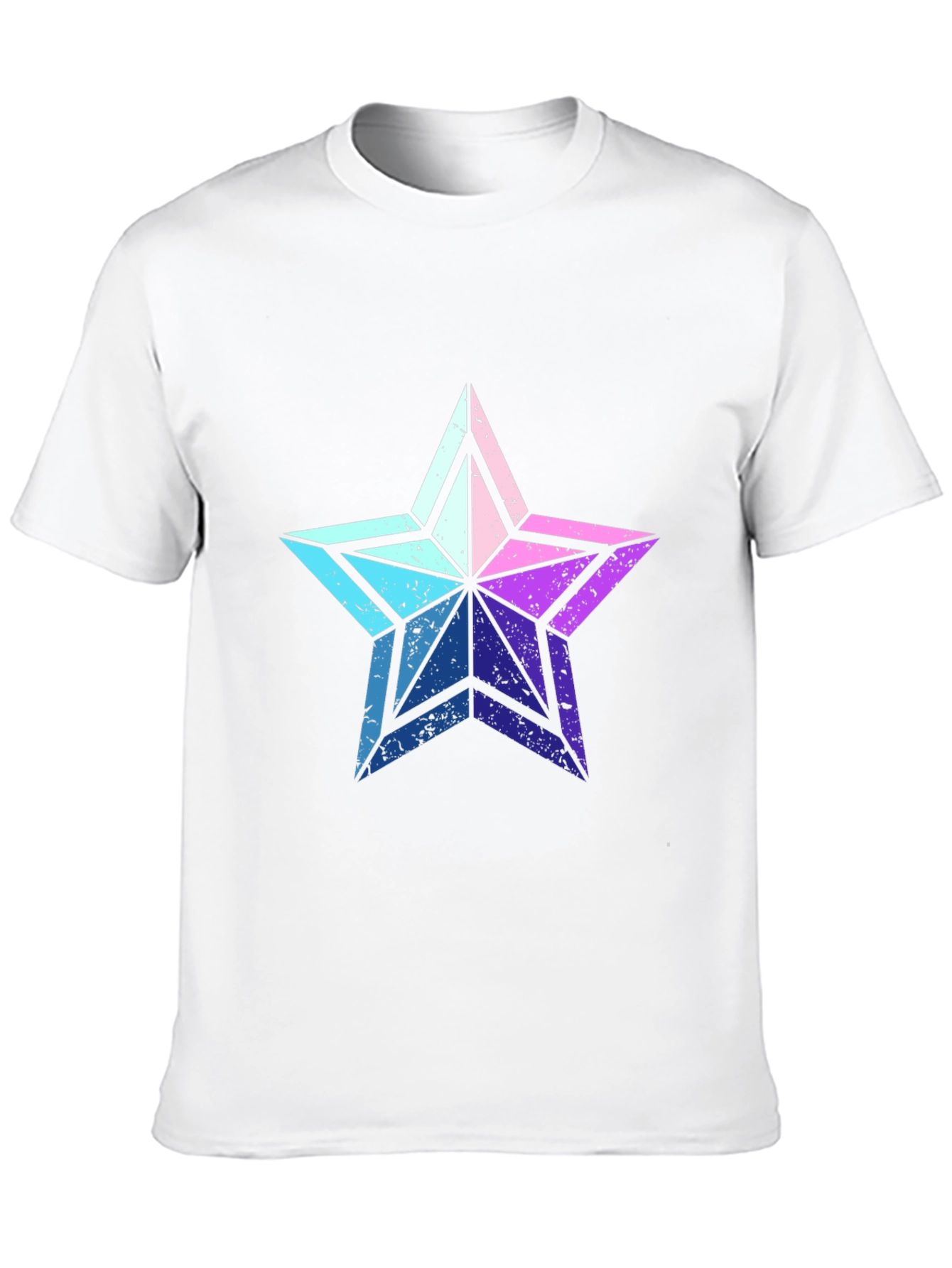 Retro Star Graphic Tee - Casual Black T-Shirt