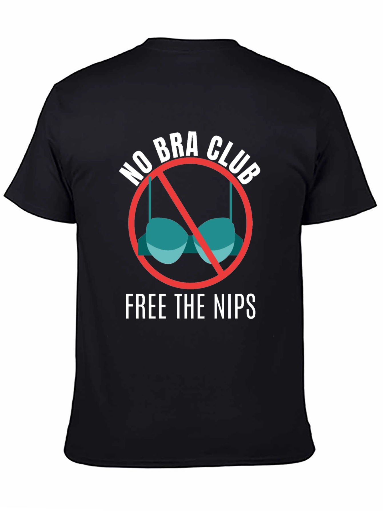 No Bra Club T-Shirt - Free the Nips Tee