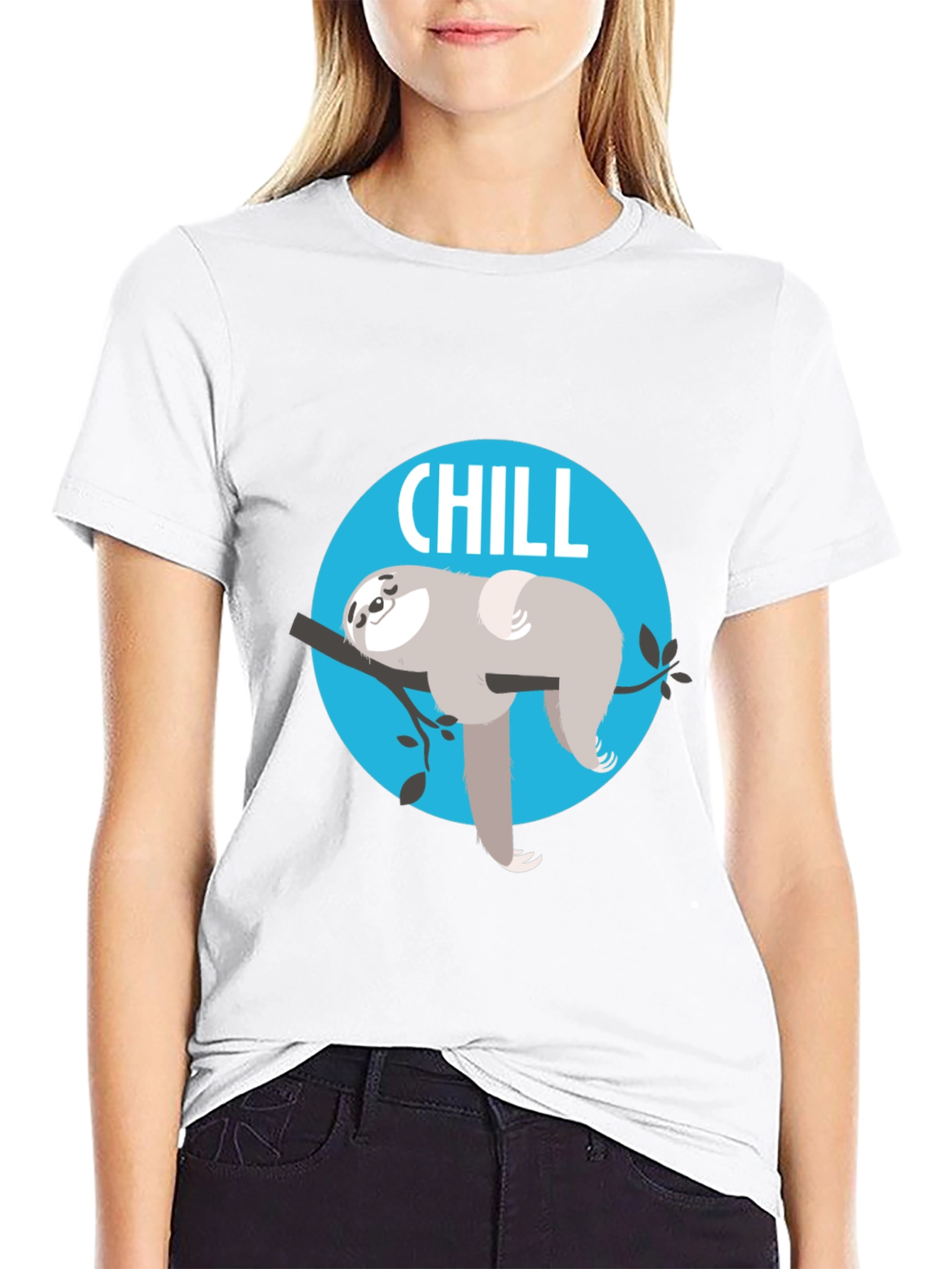 Chill Sloth T-Shirt - Relaxed Fit Unique Graphic
