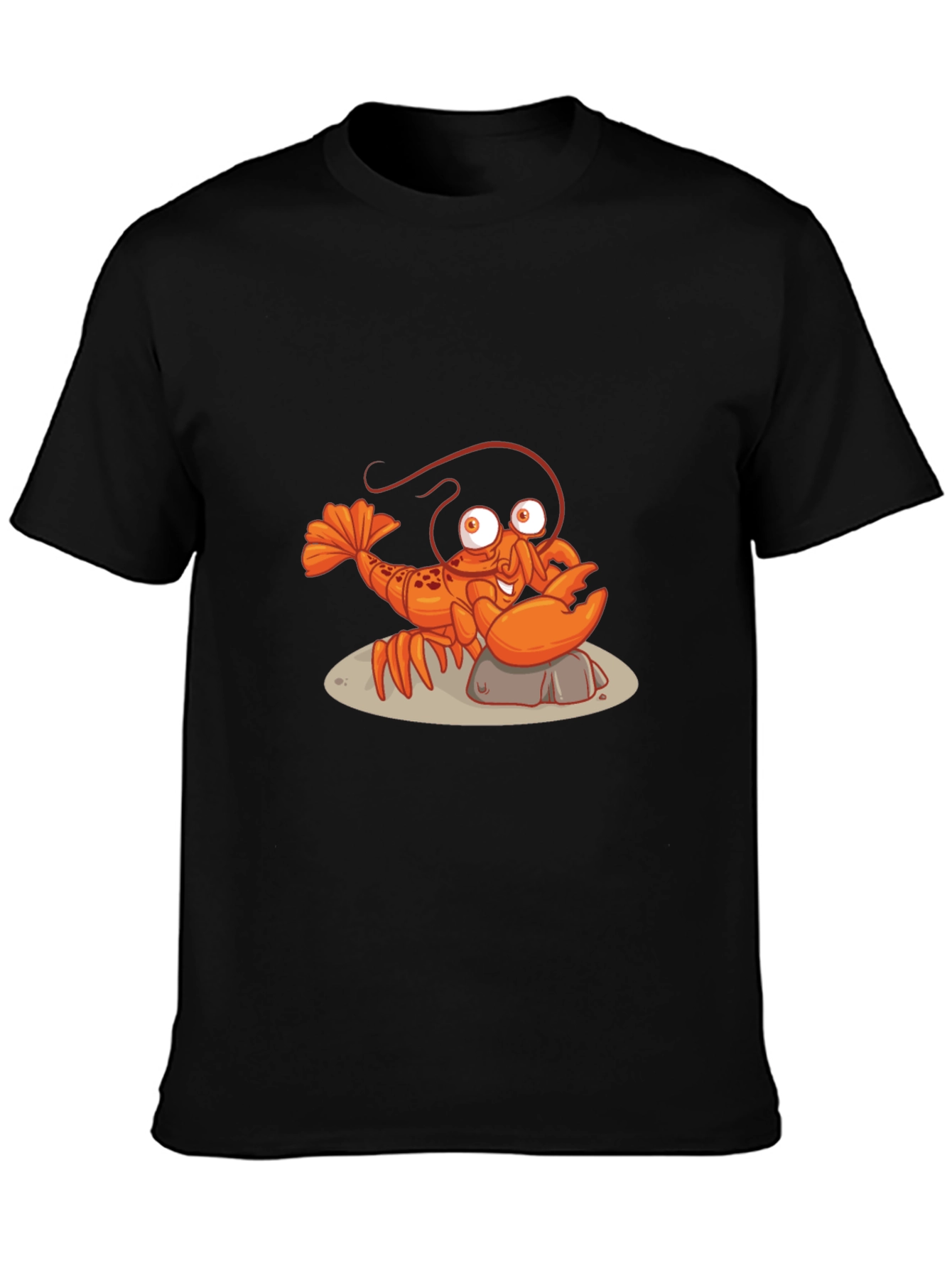 Lobster Graphic Tee - Quirky Black T-Shirt