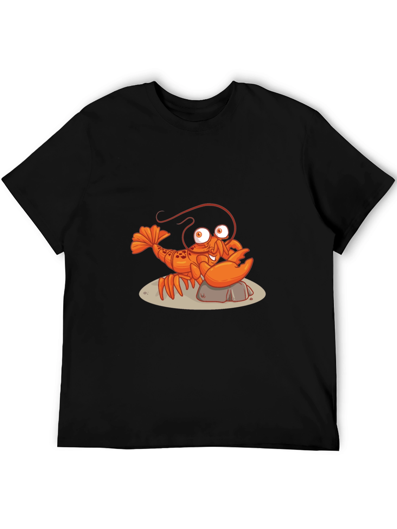 Lobster Graphic Tee - Quirky Black T-Shirt