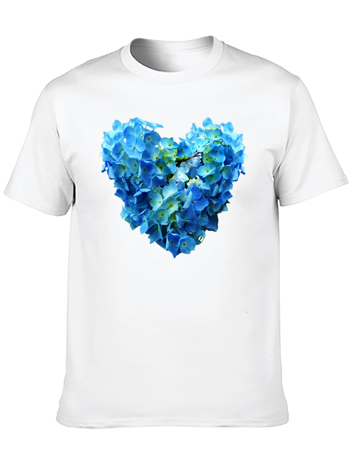 Floral Heart Graphic T-Shirt - Black